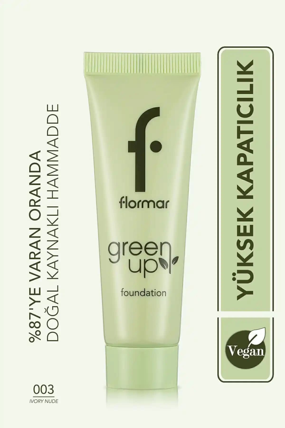 Flormar Yarı Mat Su Bazlı Vegan Fondöten Doğal Görünüm ve Günlük Kullanım İçin Uygun