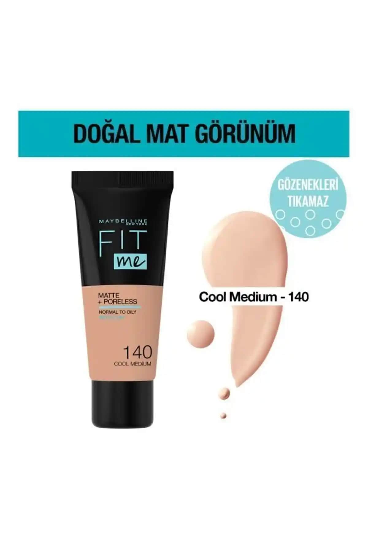 Maybelline Fit Me Mat Fondöten - Gözenekleri Gizleyen ve Uzun Süre Mat Kalan Formül