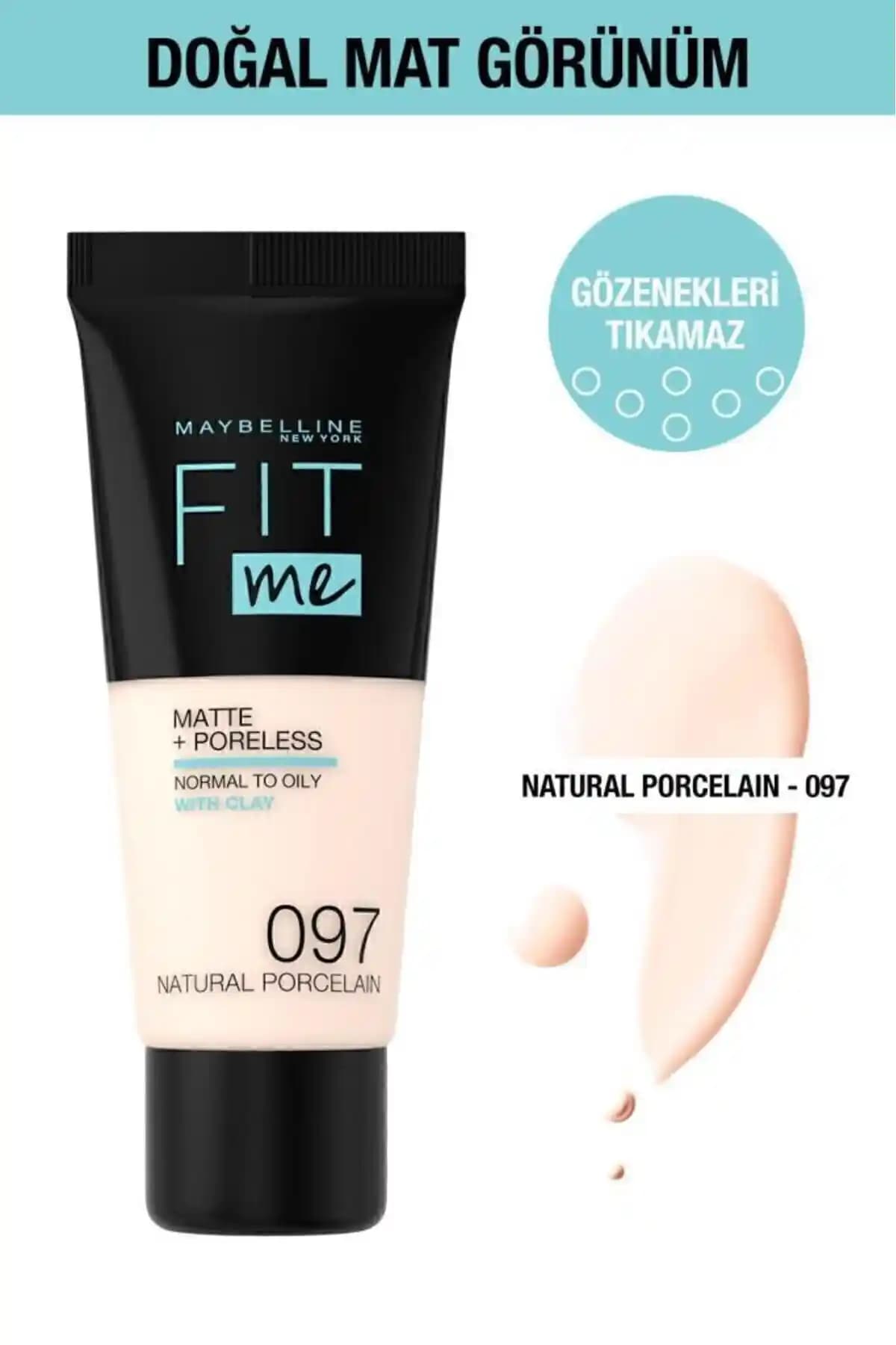 Maybelline Fit Me Matte Poreless Fondöten: Doğal ve Kalıcı Mat Bitişli Makyaj Ürünü