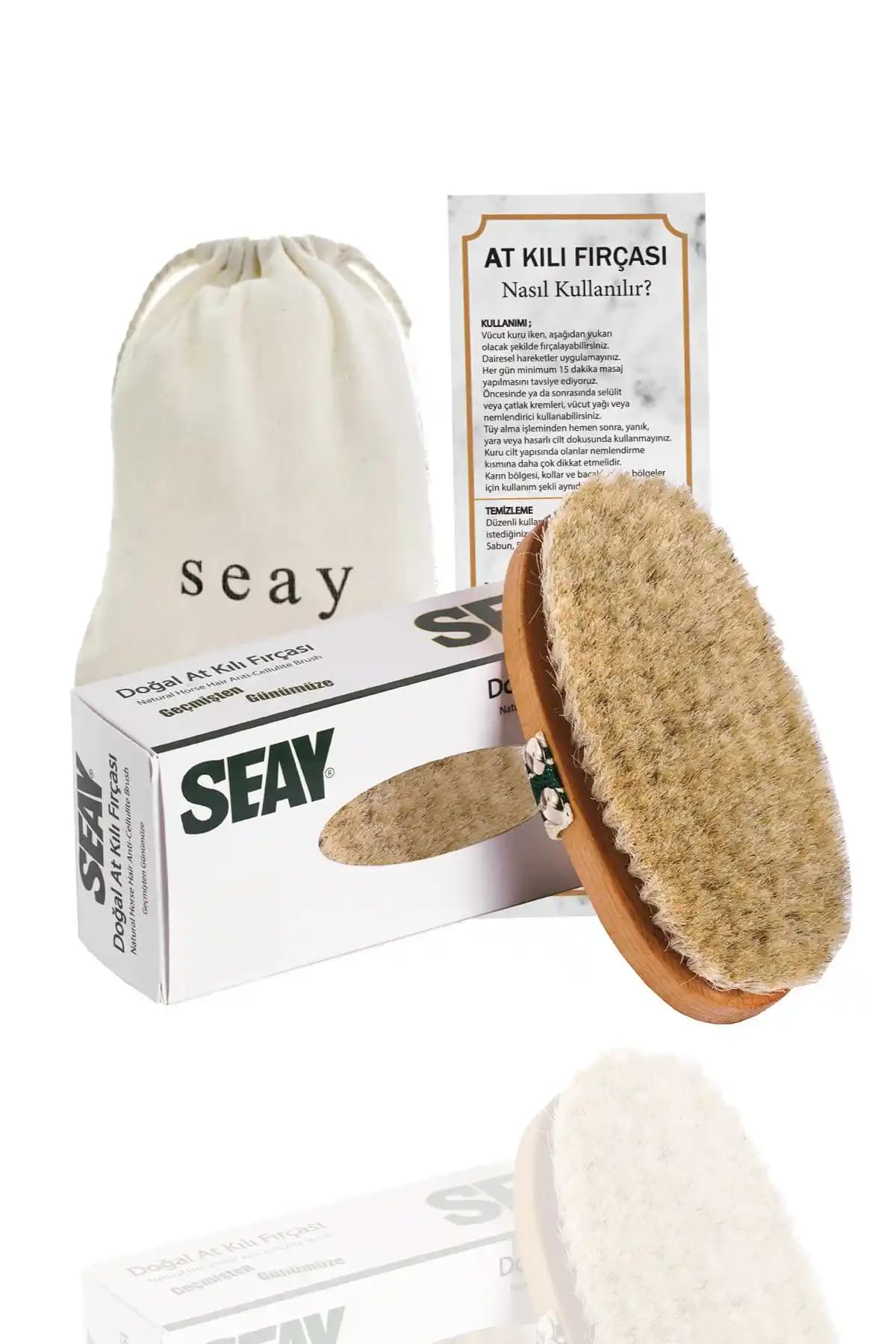 Seay Doğal Sertifikalı At Kılı Fırçası: Doğal Güzellik ve Cilt Sağlığı İçin Etkili Çözüm
