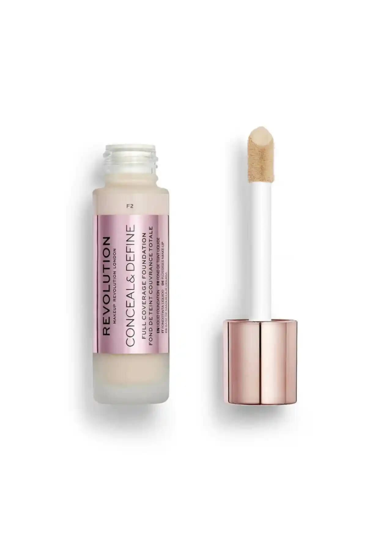 Revolution Conceal & Define F2 Fondöten: Yüksek Kapatıcılık ve Doğal Mat Görünüm