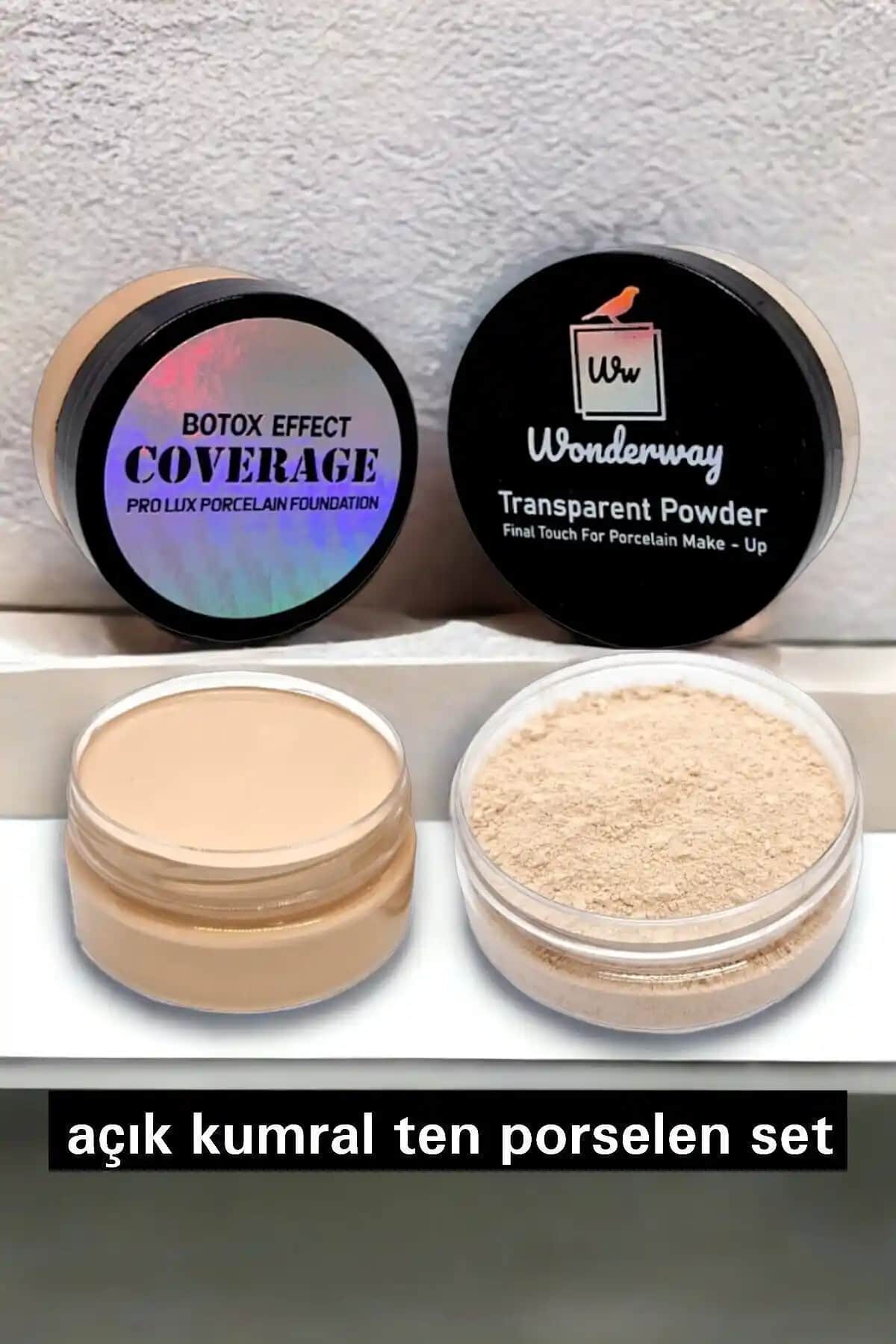 Wonderway Yoğun Kapatıcı Porselen Fondöten ve Transparan Pudra Seti Ürün İncelemesi