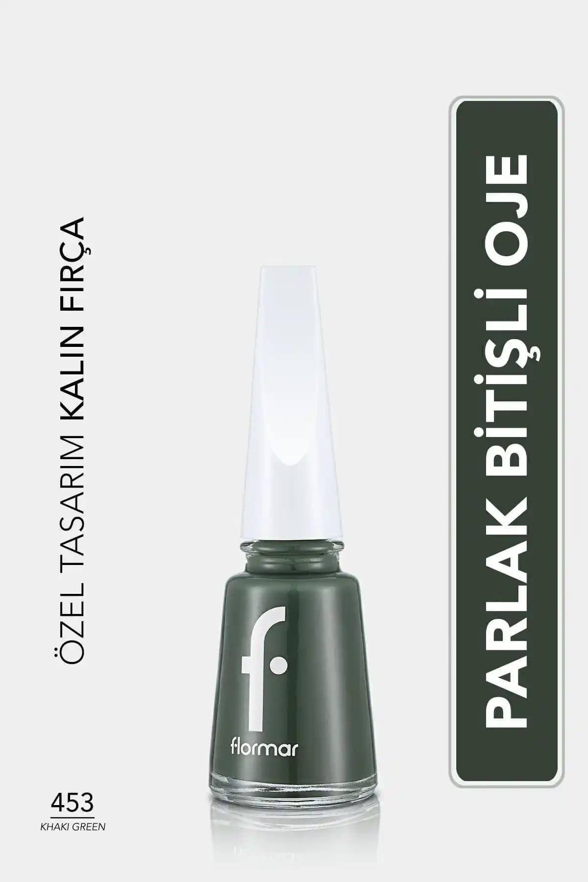 Flormar Klasik Parlak Bitişli Yeşil Oje Karşılaştırması 453 Khaki Green ve 538 Always Green