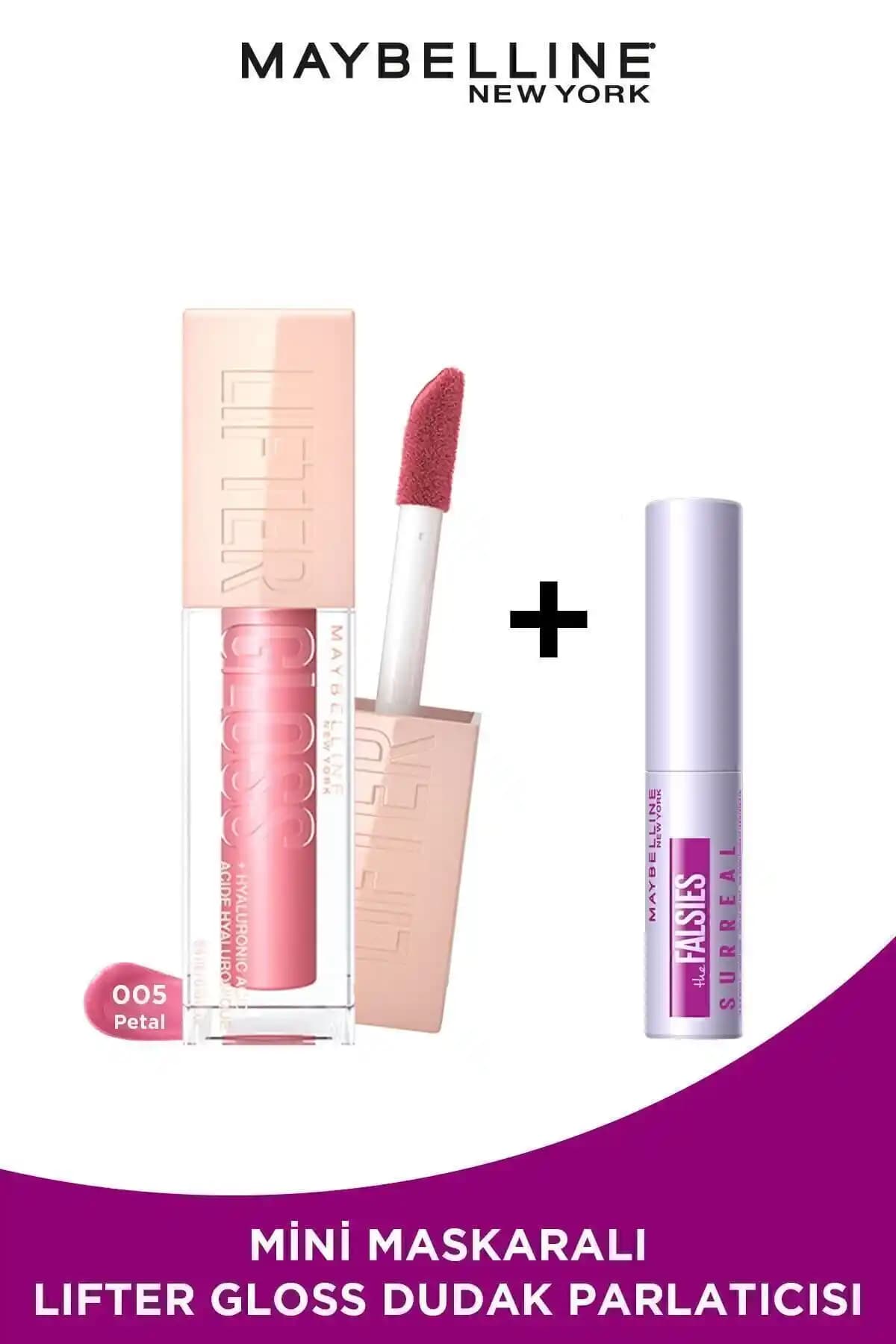 Maybelline New York Lifter Gloss ve Mini Falsies Surreal Maskara: Doğal ve Çekici Makyaj Çözümleri