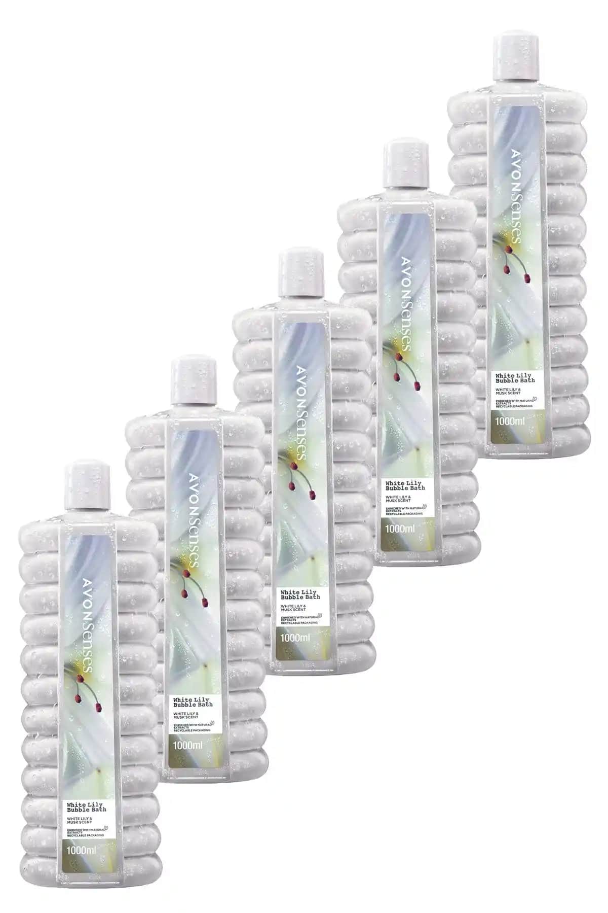 Avon Zambak Banyo Köpüğü 1 Lt. Beşli Set ile Ferah ve Hijyenik Banyo Deneyimi