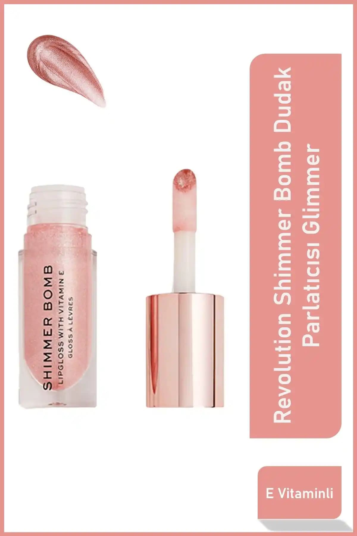Revolution Shimmer Bomb Dudak Parlatıcı Dolgunlaştırıcı ve Simli Lip Gloss 75-90 karakter