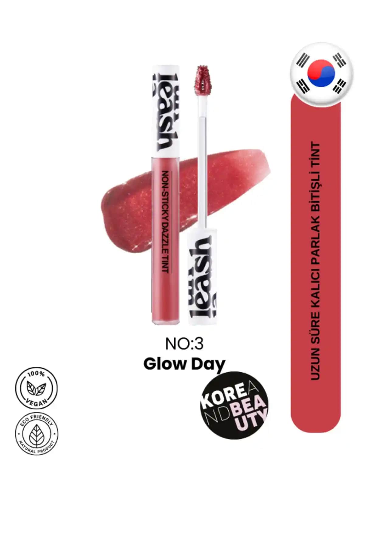 Unleashia Non-sticky Dazzle Tint No:03 Glow Dudak Parlatıcı ve Bakım Ürünü