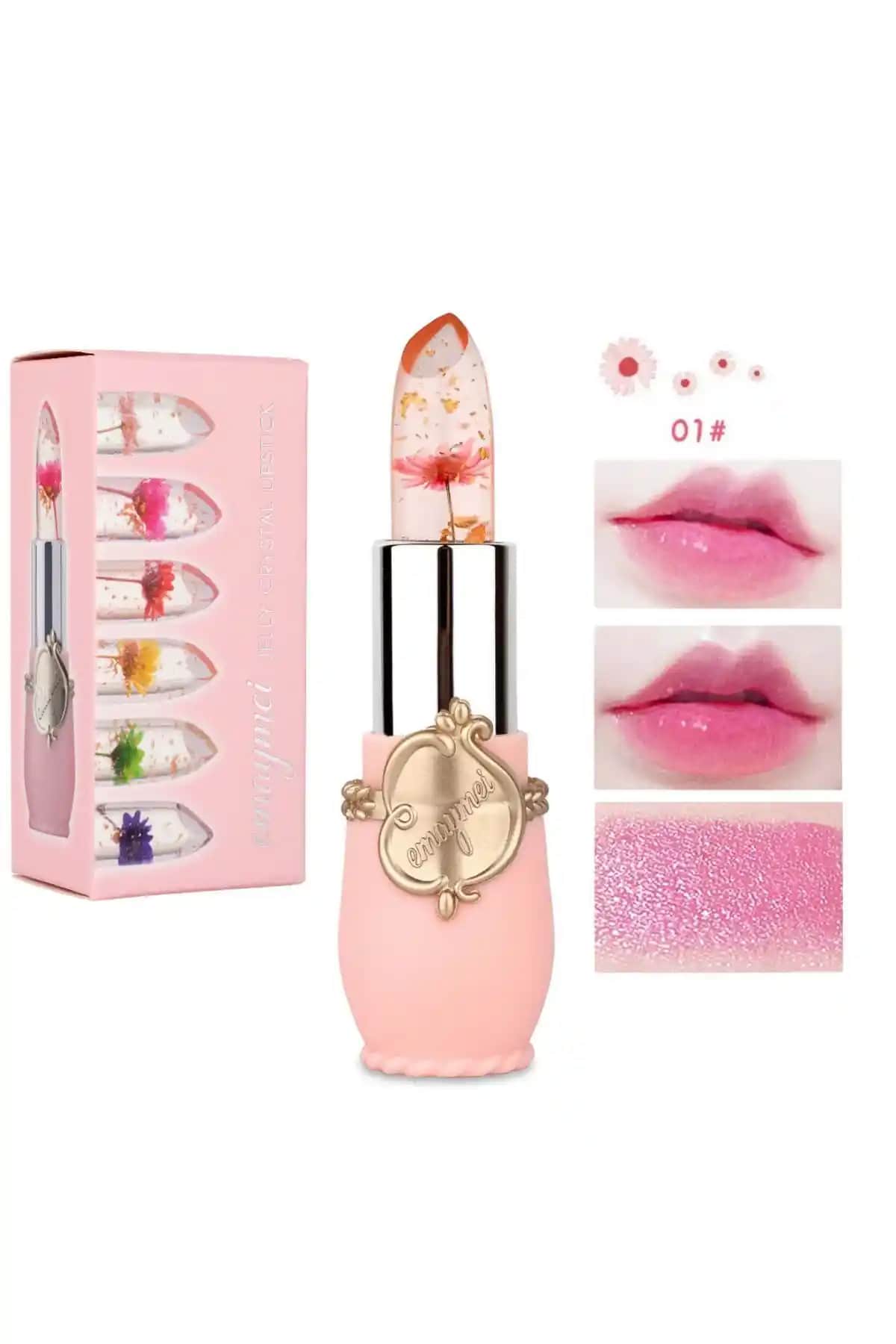 VIPCheap Emaymei Çiçekli Ruj: Doğal Görünüm ve Uzun Süre Kalıcılık Sağlayan Renkli Dudak Bakımı