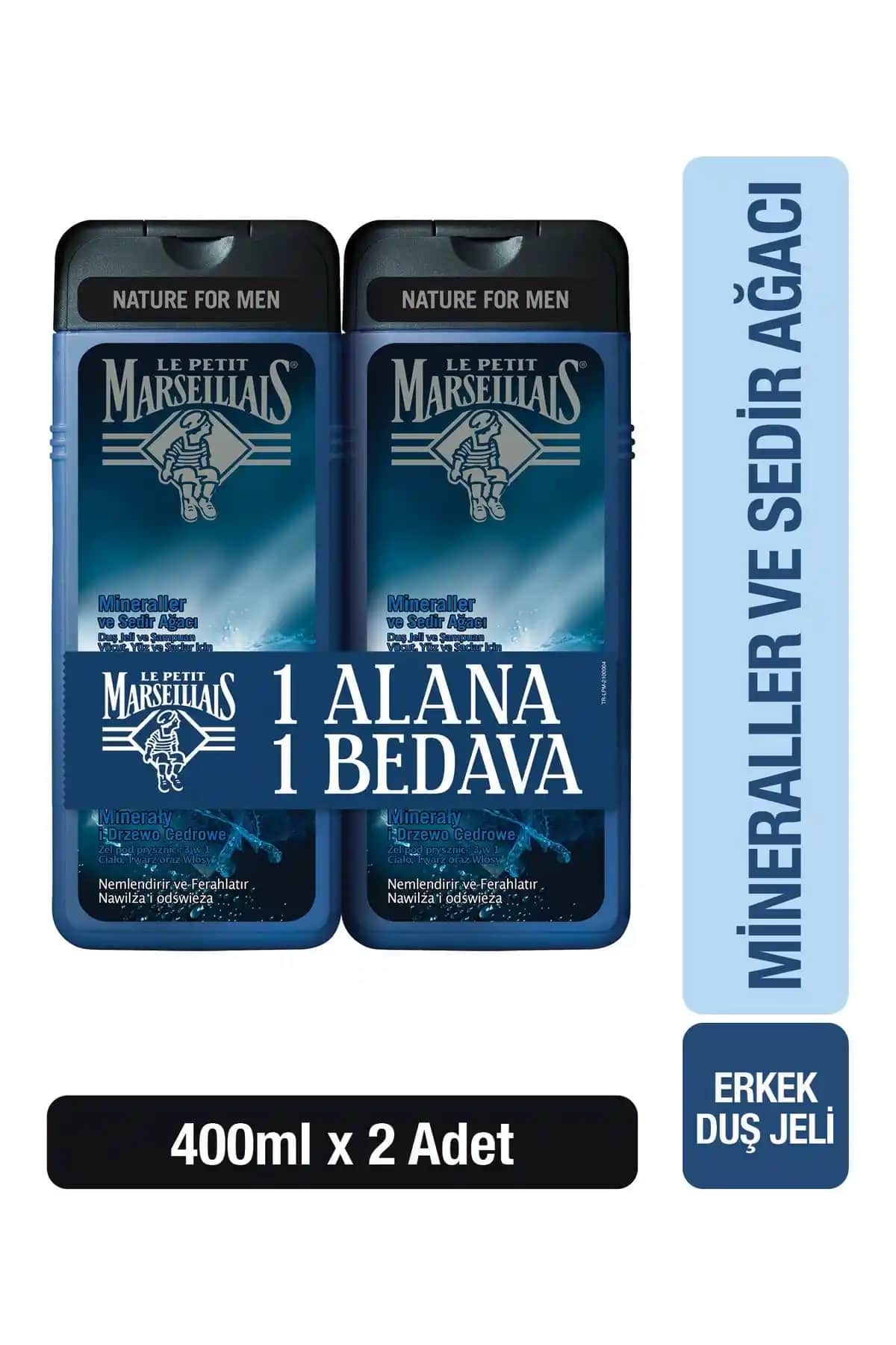 Le Petit Marseillais Erkekler İçin Mineraller ve Sedir Ağacı Duş Jeli Özellikleri ve Kullanıcı Yorumları