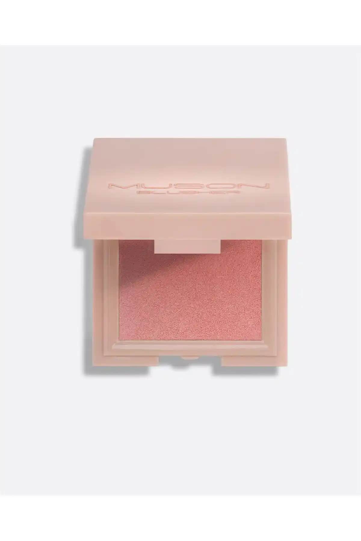 Muson Işıltılı Toz Allık Antoryum Pembe Şeftali - Doğal ve Parlak Görünüm Sağlayan Makyaj Ürünü