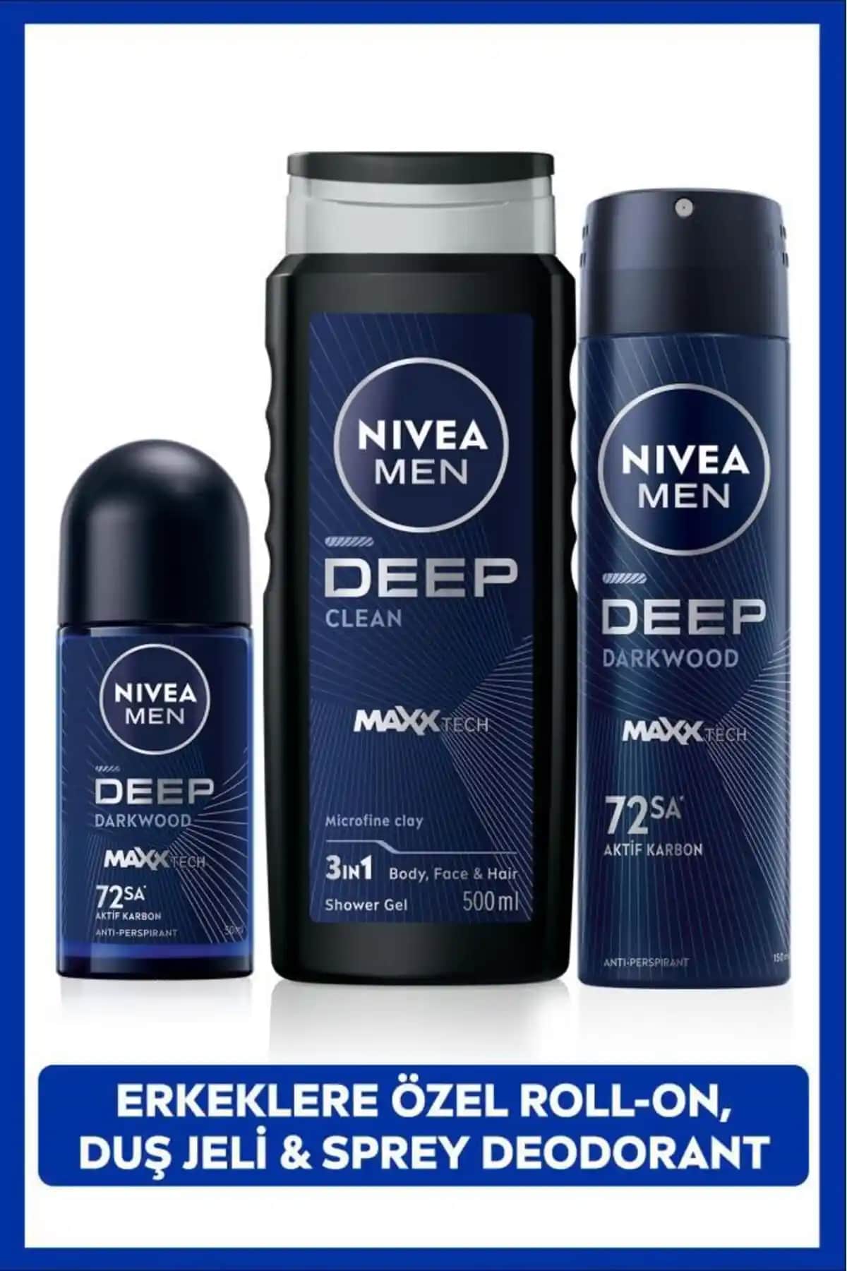 NIVEA Men Deep Dimension Serisi: Günlük Erkek Bakımında Güç ve Ferahlık Sağlayan Ürünler