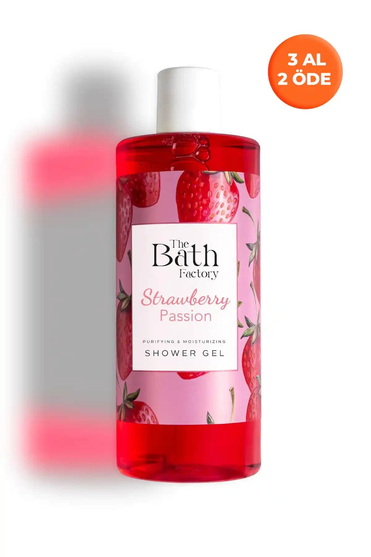 The Bath Factory Çilek Aromalı Nemlendirici ve Besleyici Duş Jeli 400 ml Türkiye Üretimi