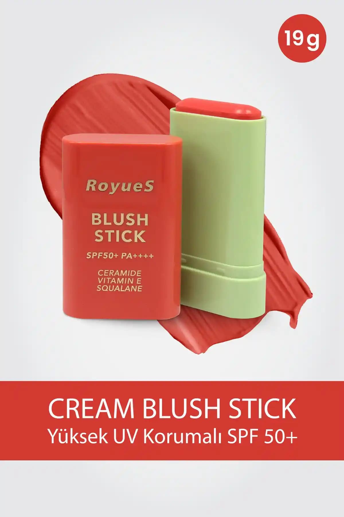 Royues Nemlendiricili Stick Krem Allık: Doğal ve Kalıcı Makyaj İçin Pratik Çözüm