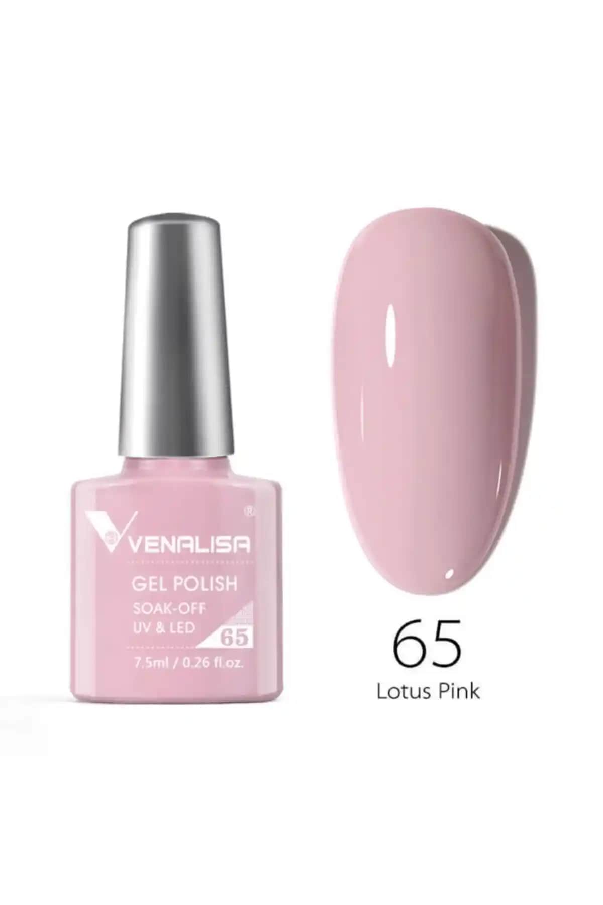 Venalisa 7.5 ml UV LED Kalıcı Oje Lotus Pink No.65 Renk ve Dayanıklılık Özellikleri