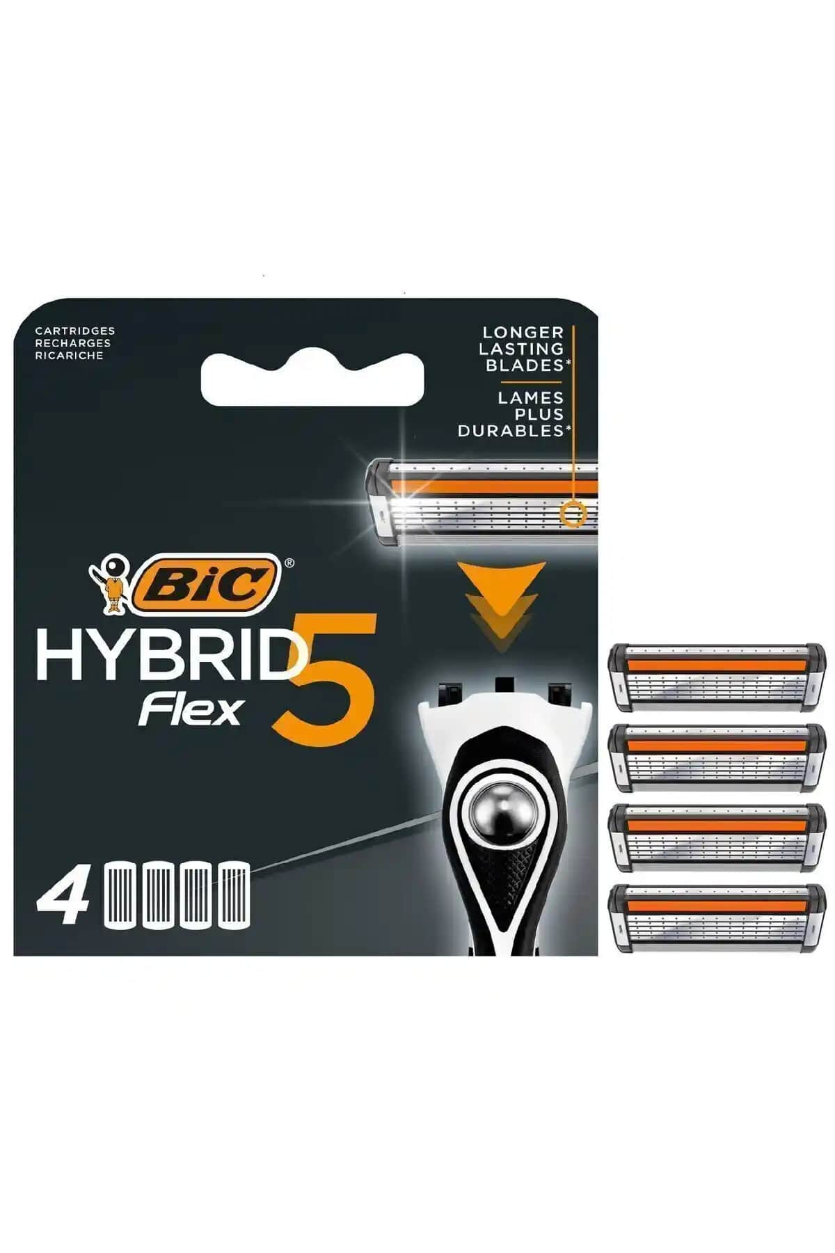 Bic Flex 5 Flex Yedek Tıraş Bıçağı Kartuşları Uzun Süreli ve Hassas Tıraş Deneyimi İçin