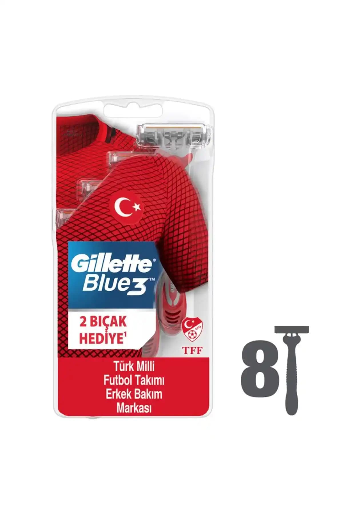 Gillette Blue3 Kartela 6 2 Erkek Tıraş Bıçağı Yüksek Performans ve Konfor Sunar