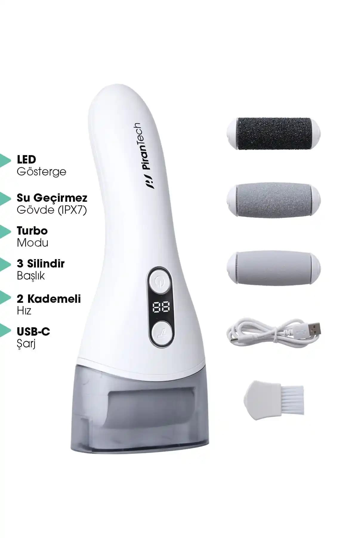 Pirantech BCM-1138T LED Ekranlı Su Geçirmez Turbo Modlu Ayak Törpüsü Özellikleri ve Kullanım Avantajları