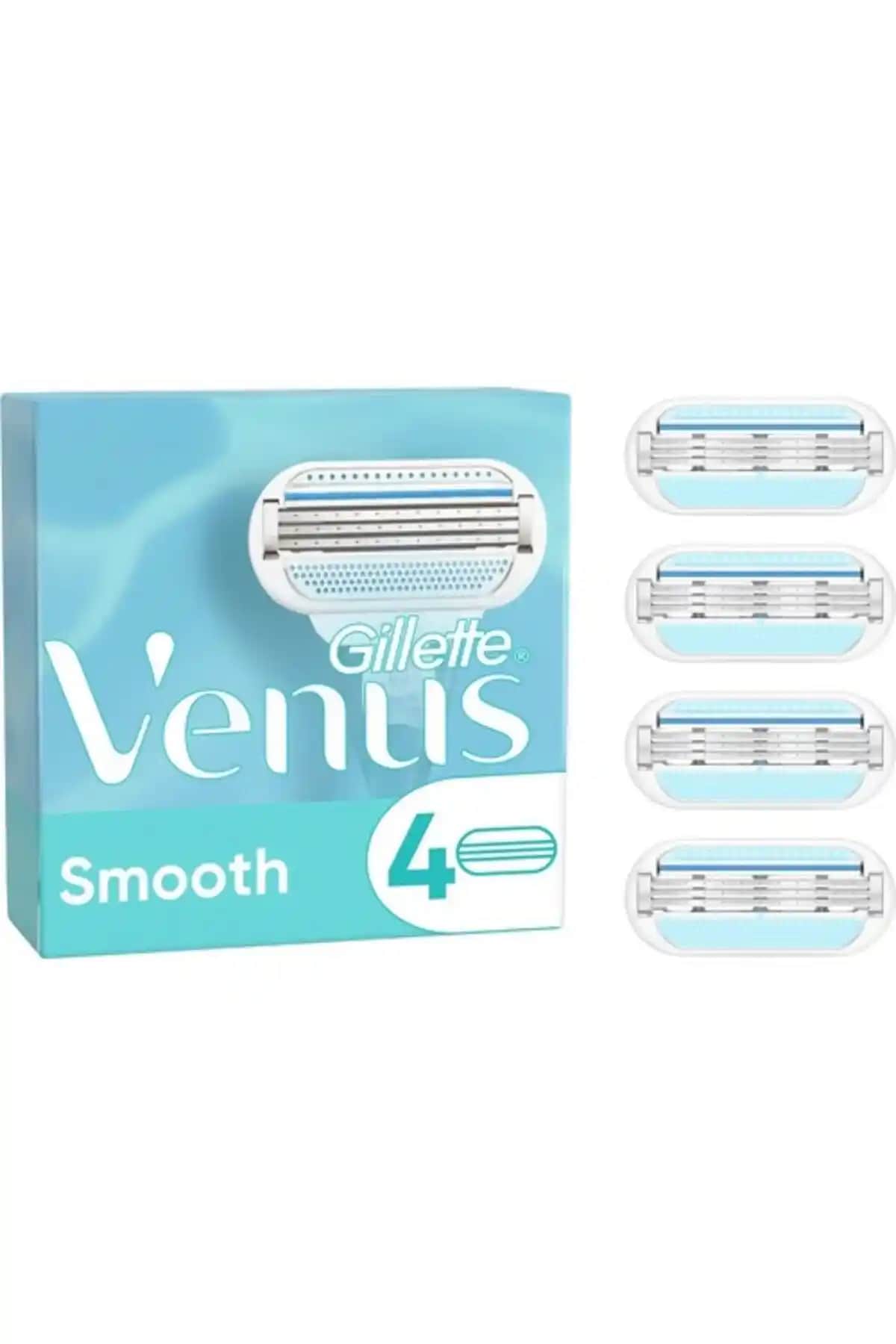 Gillette Venus Yedek Kadın Tıraş Bıçağı 4'lü, Uzun Ömürlü ve Konforlu Tıraş Deneyimi