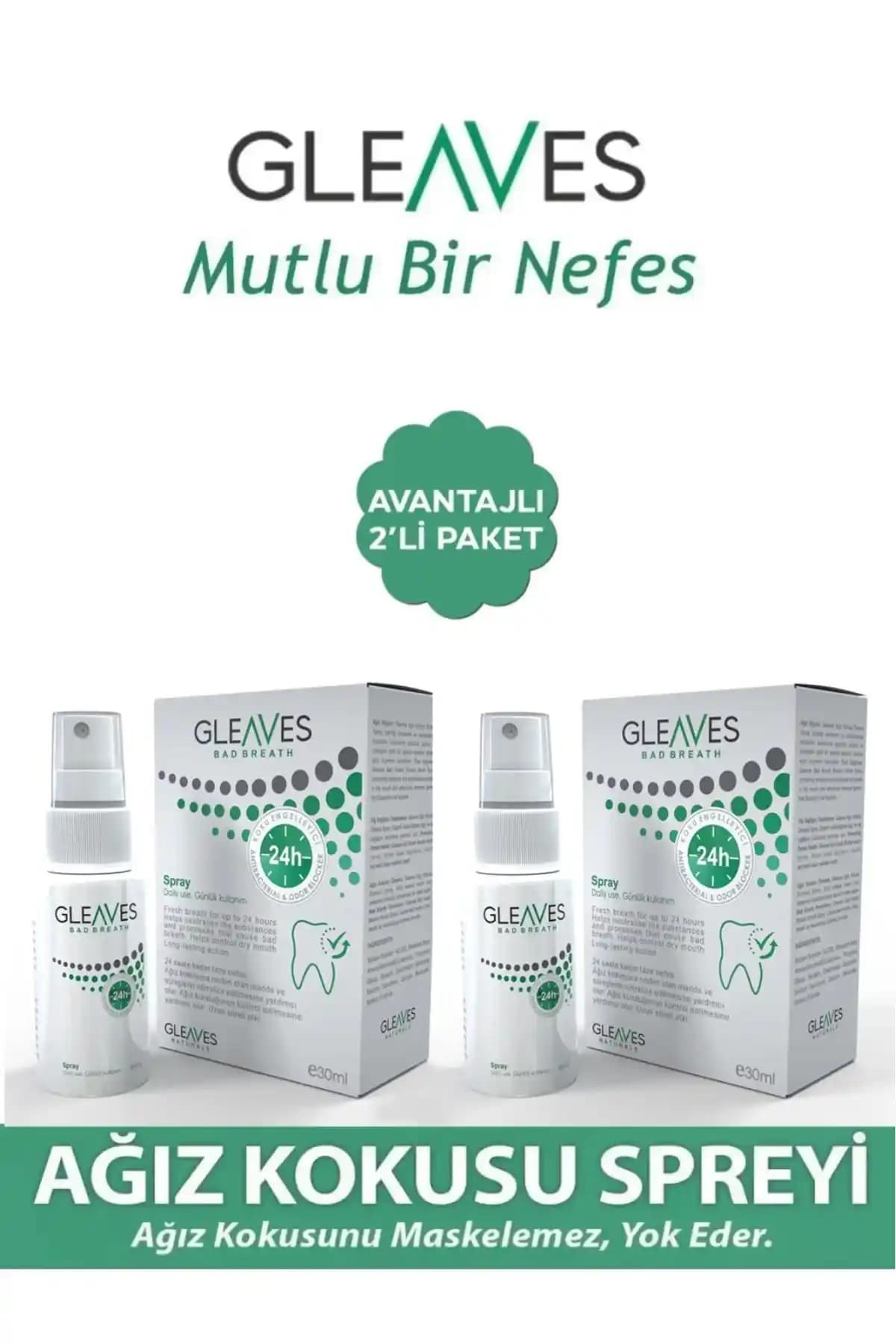 Gleaves Naturals Ağız Spreyi: Doğal ve Alkolsüz Ferahlatıcı Ağız Bakım Ürünü