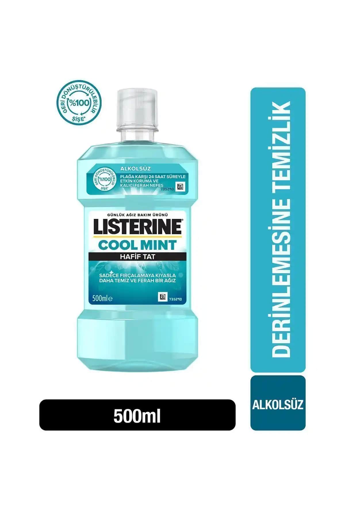 Listerine Cool Mint Alkolsüz Ağız Bakım Suyu: Ferahlık ve Hijyen İçin Güvenilir Seçenek