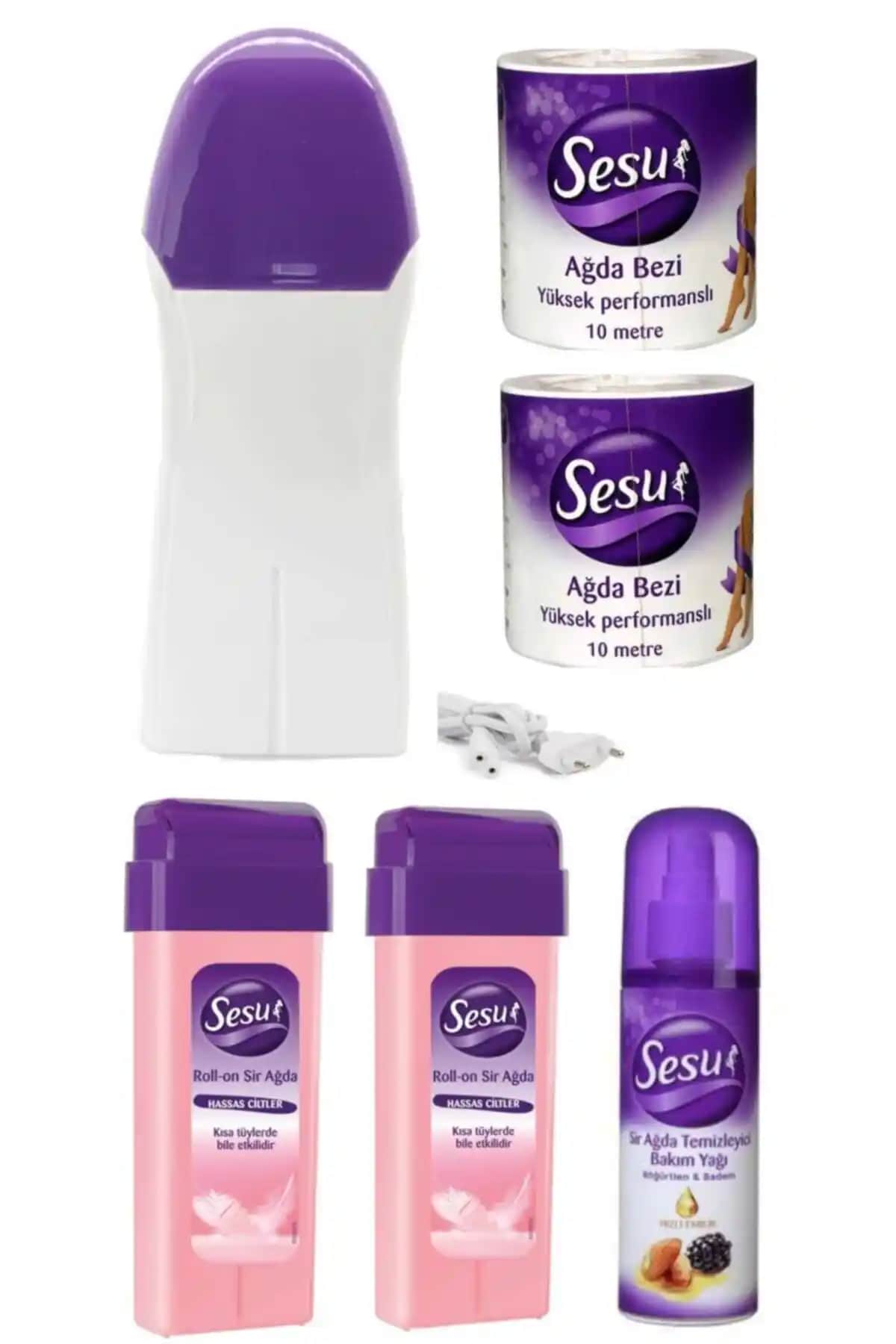 Sesü Kartuş Roll-on Hassas Cilt Ağda Makinesi ve Seti: Pratik ve Etkili Tüy Alma Çözümü