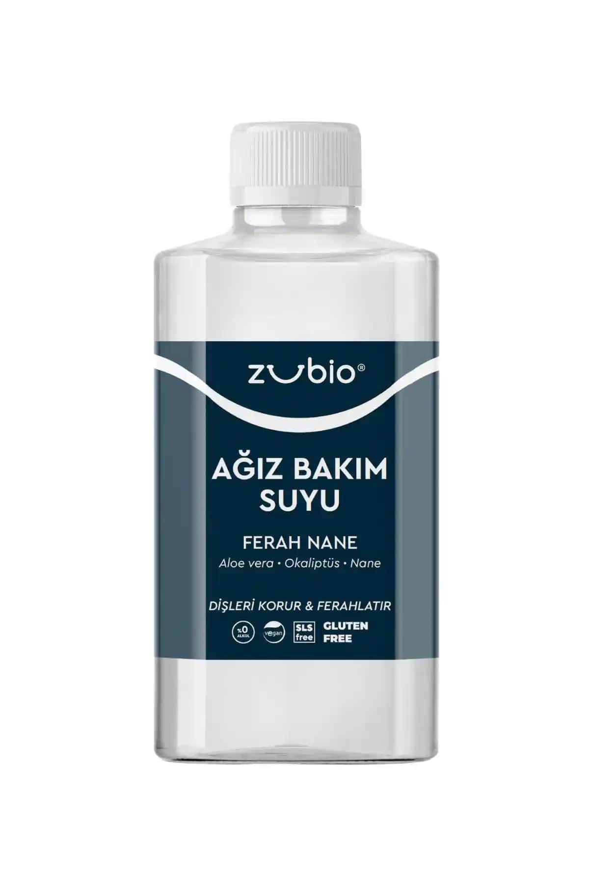 Zubio Ferah Nane Ağız Bakım Suyu 250 ml doğal içerik ve etkili ferahlık sağlıyor