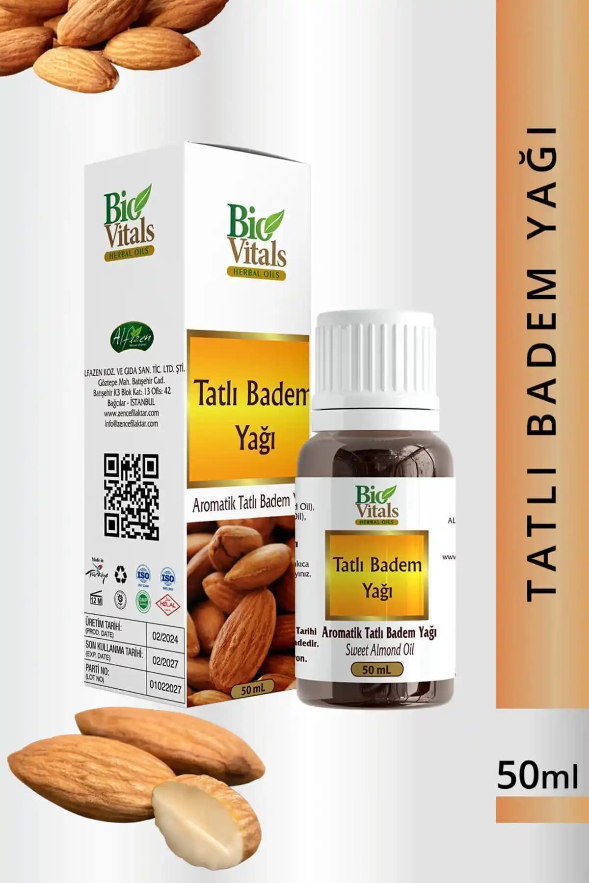 Bio Vitals Tatlı Badem Yağı: Doğal Cilt ve Saç Bakımında Çok Yönlü Çözüm