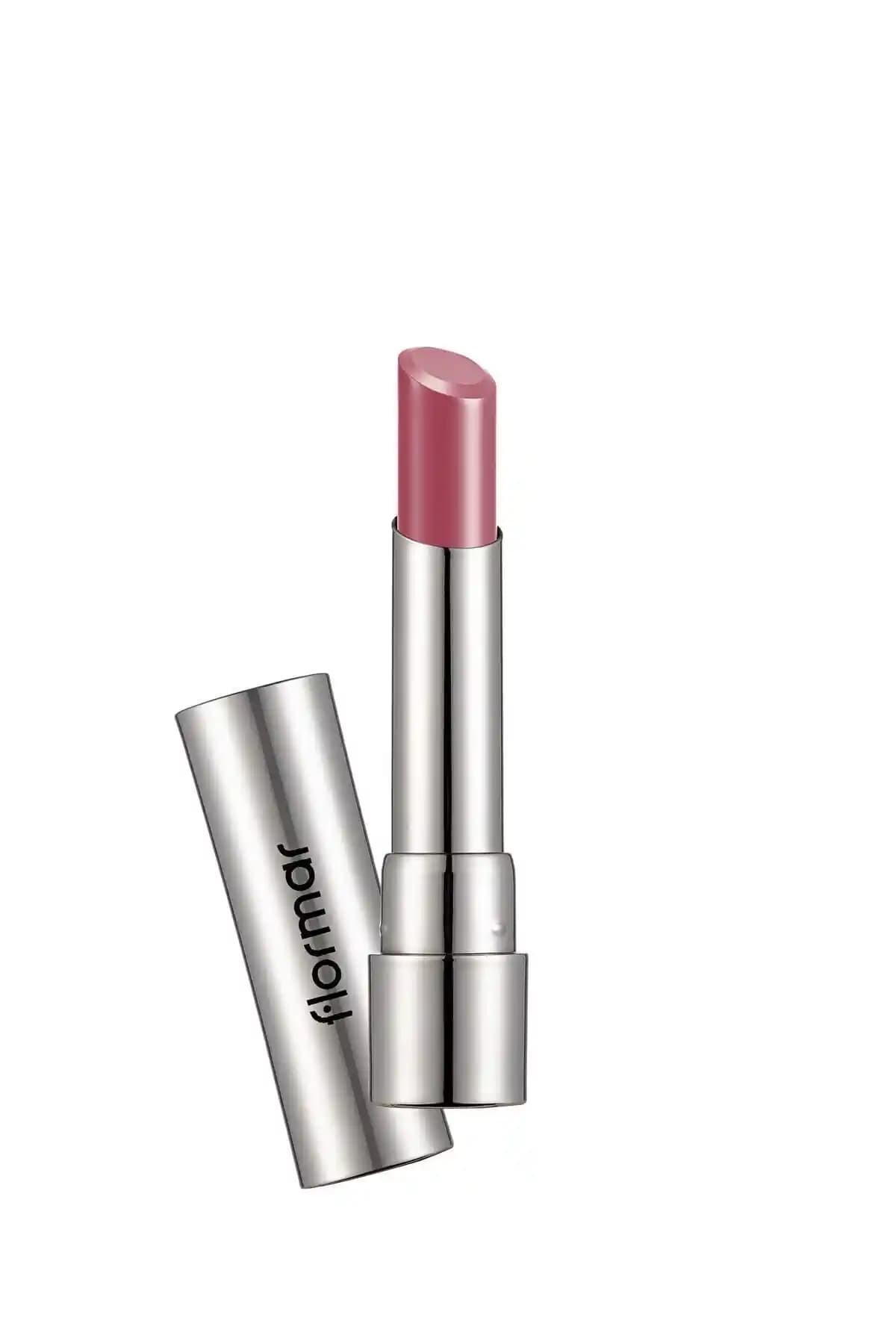 Flormar Nemlendirici Parlak Ruj Karşılaştırması Puslu Pembe ve Sıcak Şeftali