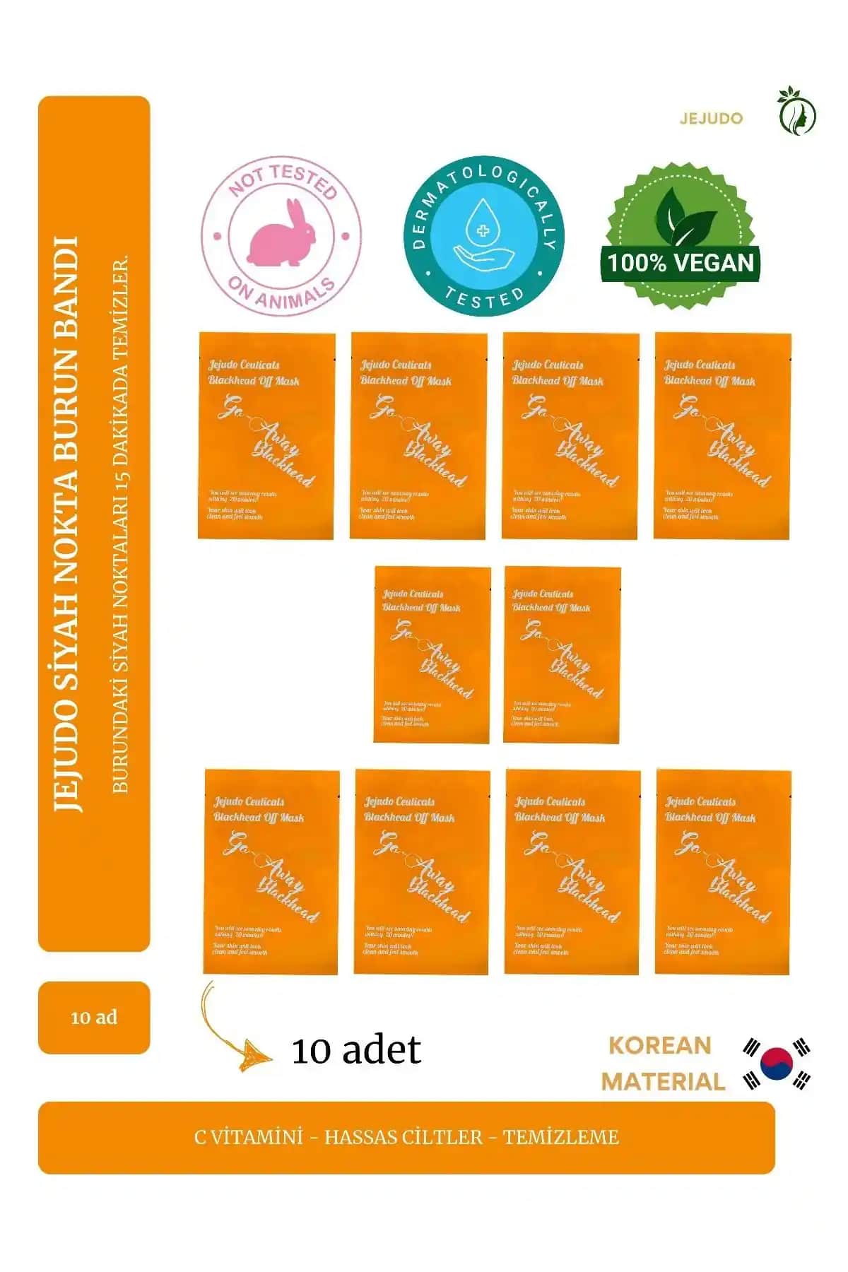 JEJUDO Ceuticals Siyah Noktaları 15 Dakika Temizleyen Burun Bandı Ürün Özellikleri ve Kullanım Rehberi