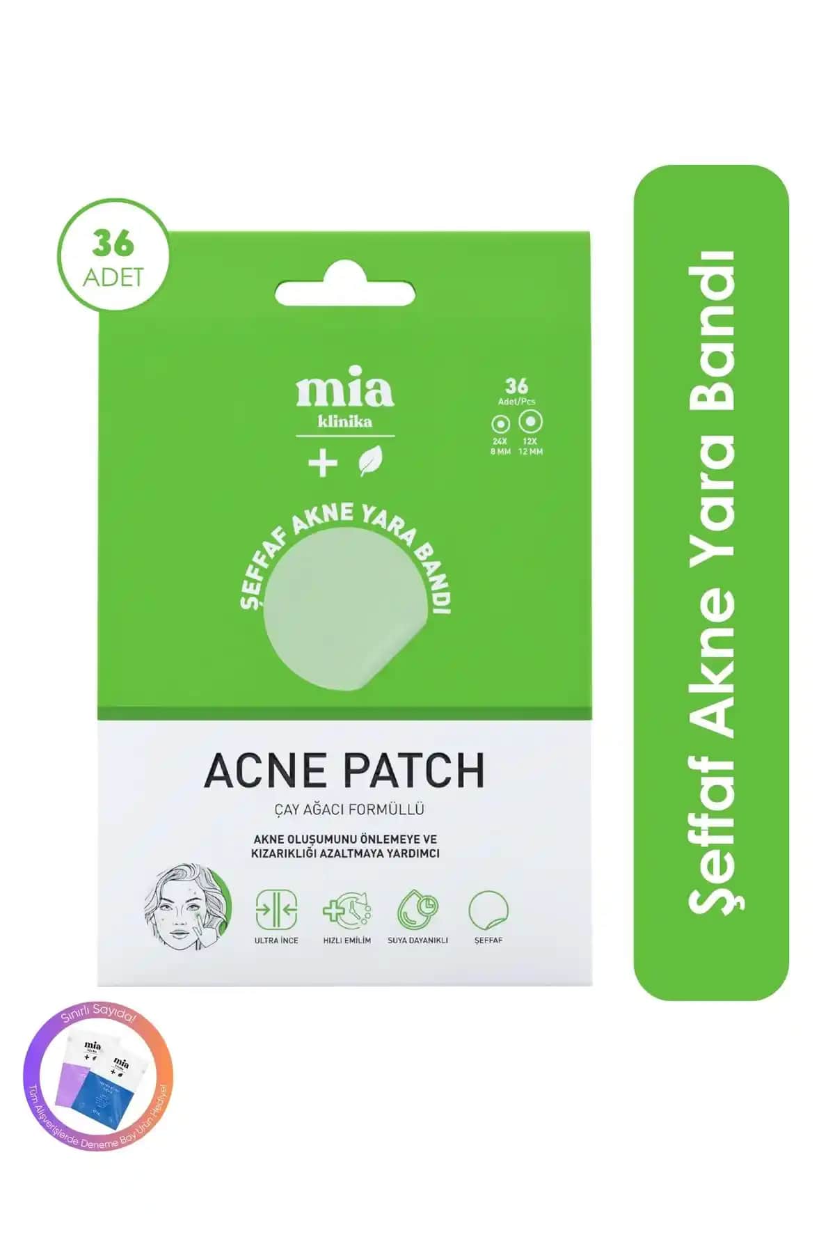 Mia Klinika Şeffaf Akne ve Sivilce Bandı: Etkili ve Pratik Cilt Bakım Çözümü