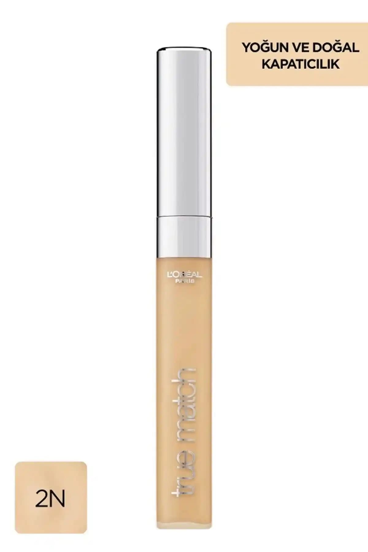 L'Oreal Paris True Match Concealer 2N Vanilla Cilt Uyumlu ve Doğal Görünüm Sağlayan Kapatıcı