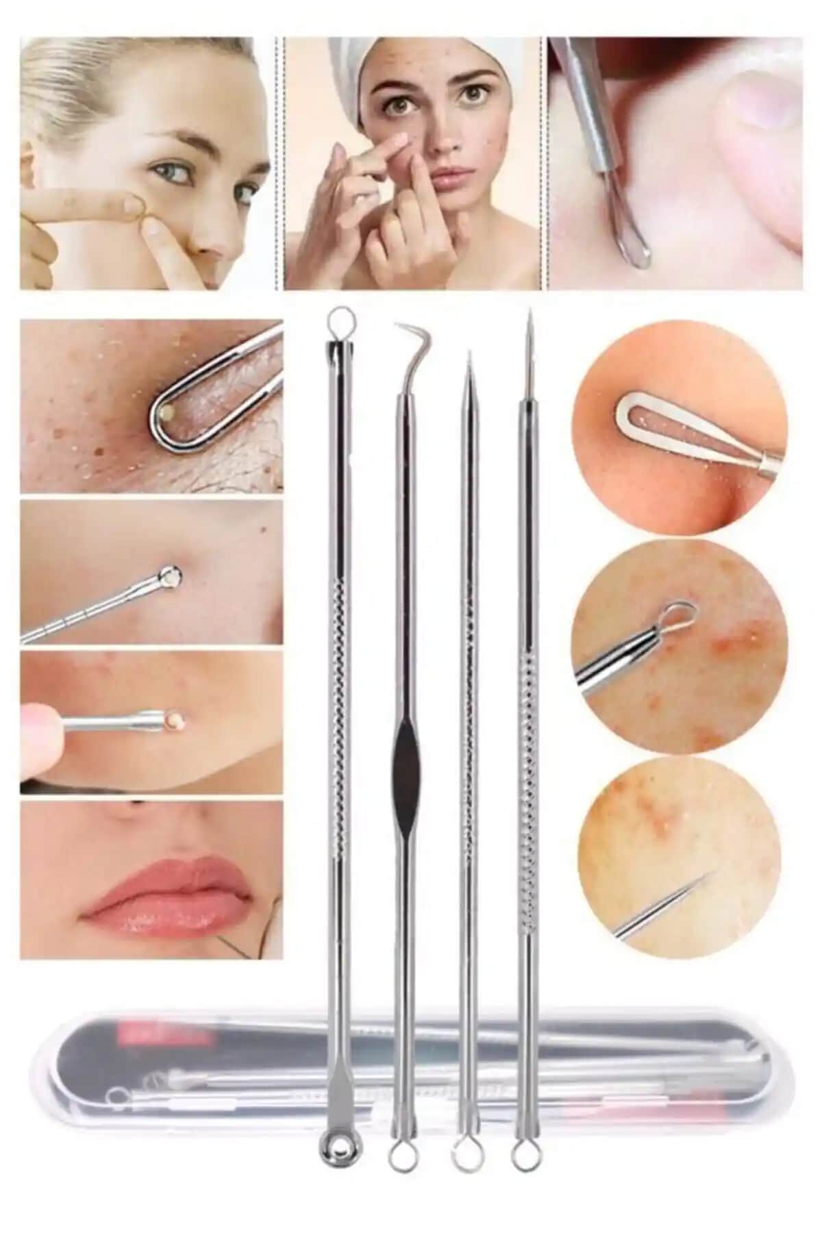 MUJGAN 4'lü Siyah Nokta Temizleyici Komedon Cilt Bakım Seti Türkiye Üretimi