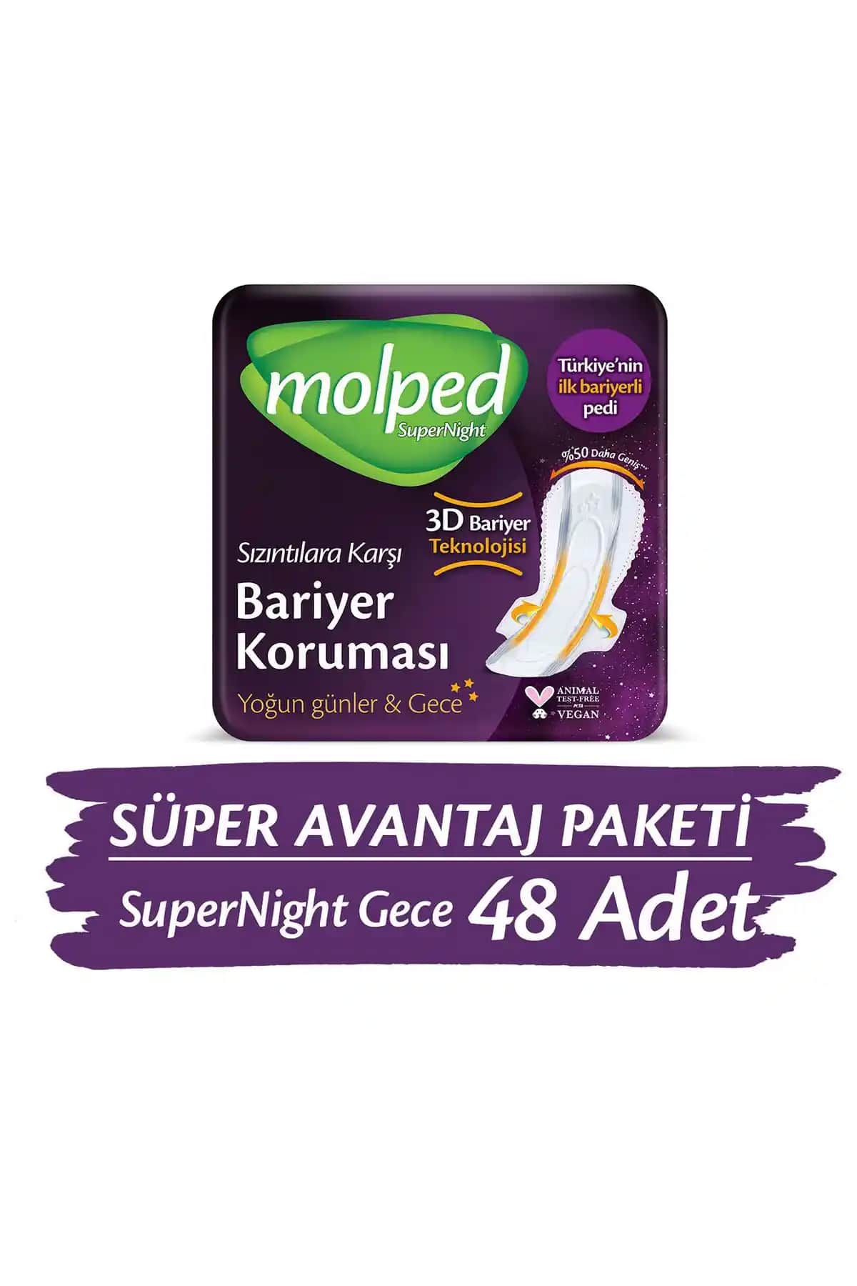 Molped Supernight ve Süpernight Hijyenik Ped Karşılaştırması 2023