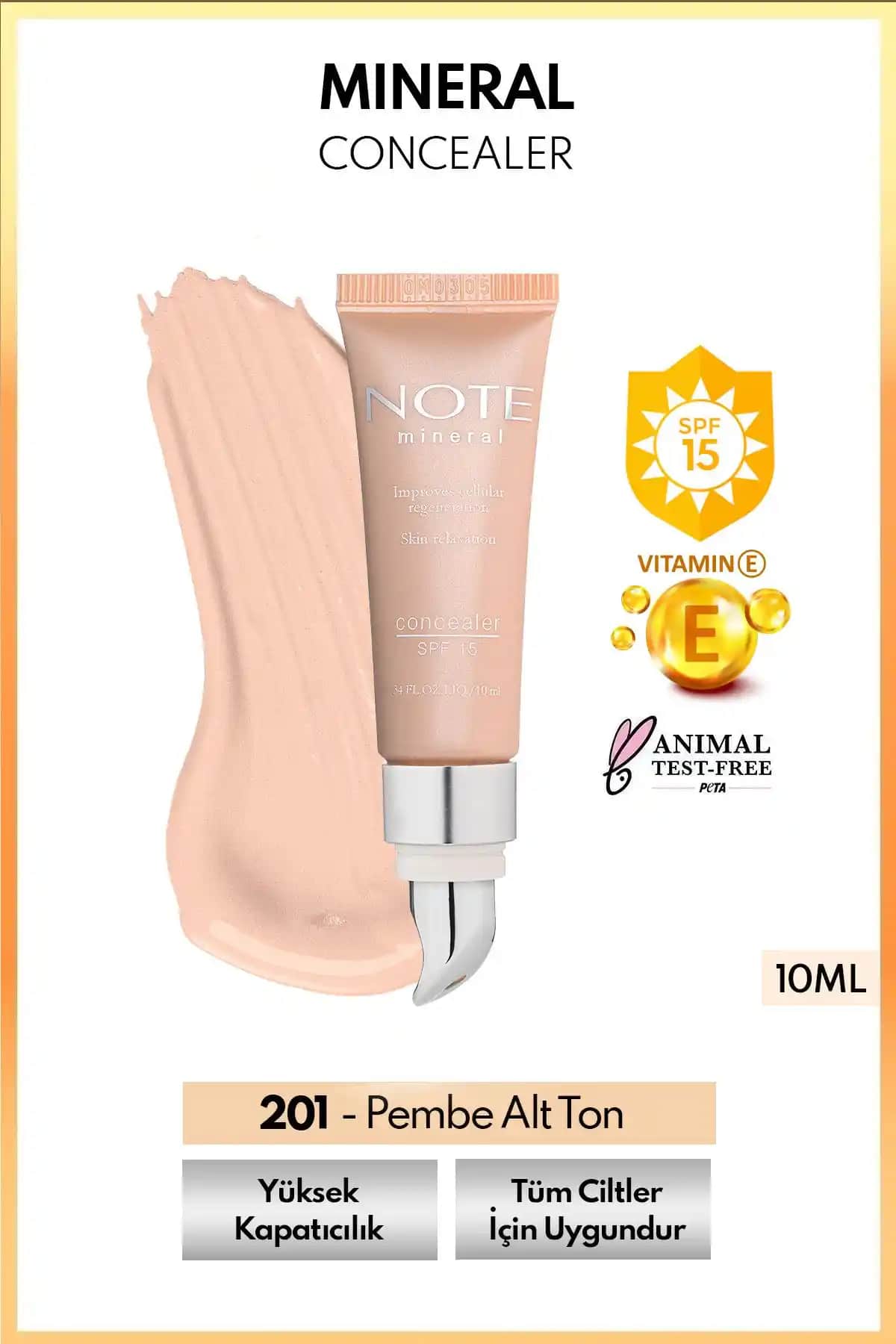 Note Cosmetics Mineral Concealer SPF 15 ile Göz Altı Morluklarına Doğal ve Güçlü Çözüm