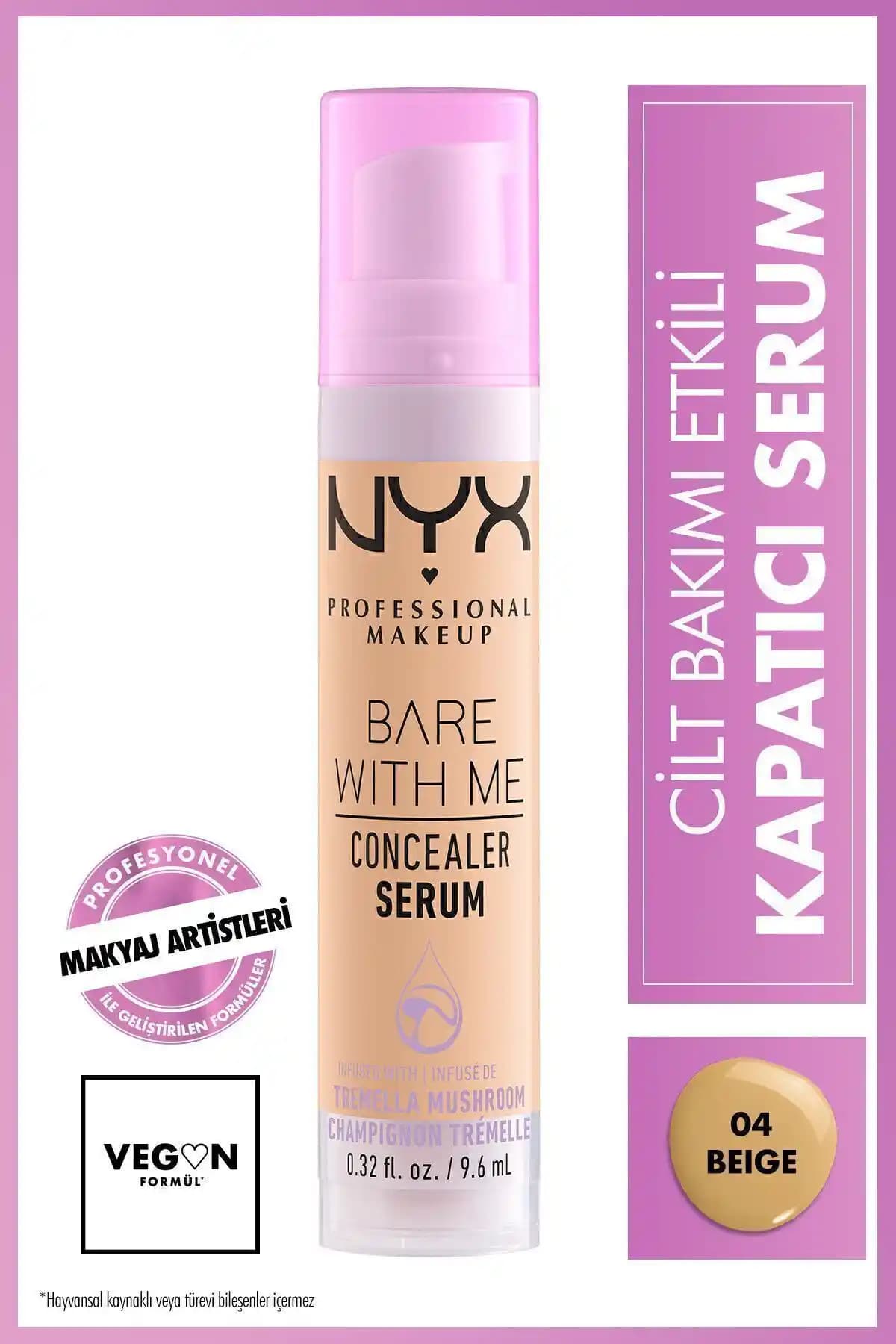 NYX Bare With Me Kapatıcı Serum: Doğal Görünüm ve Yüksek Kapatıcılık Sağlar