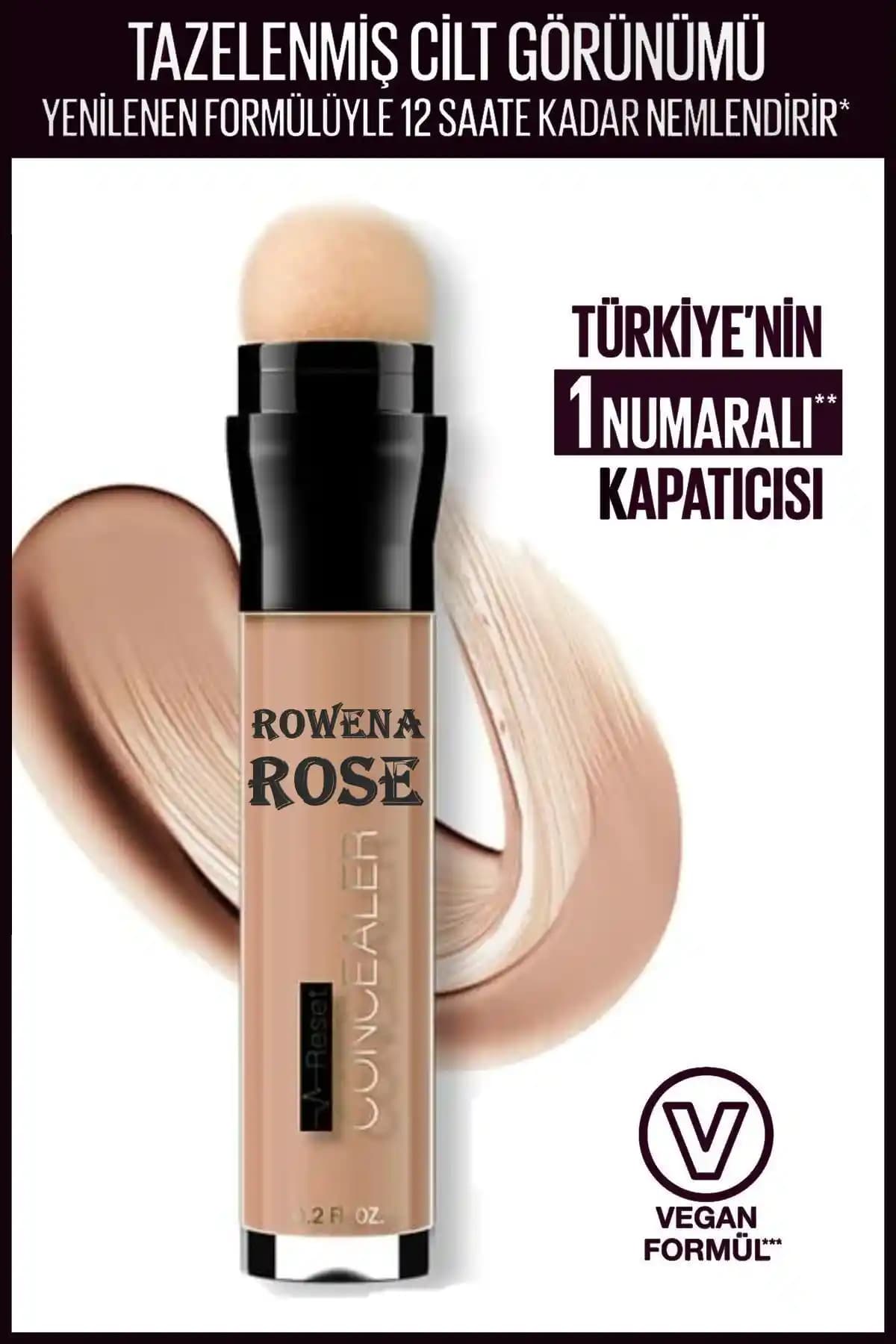 ROWENAROSE Süngerli Göz Altı Kapatıcı Fondöten Light: Hafif ve Kalıcı Makyaj Ürünü