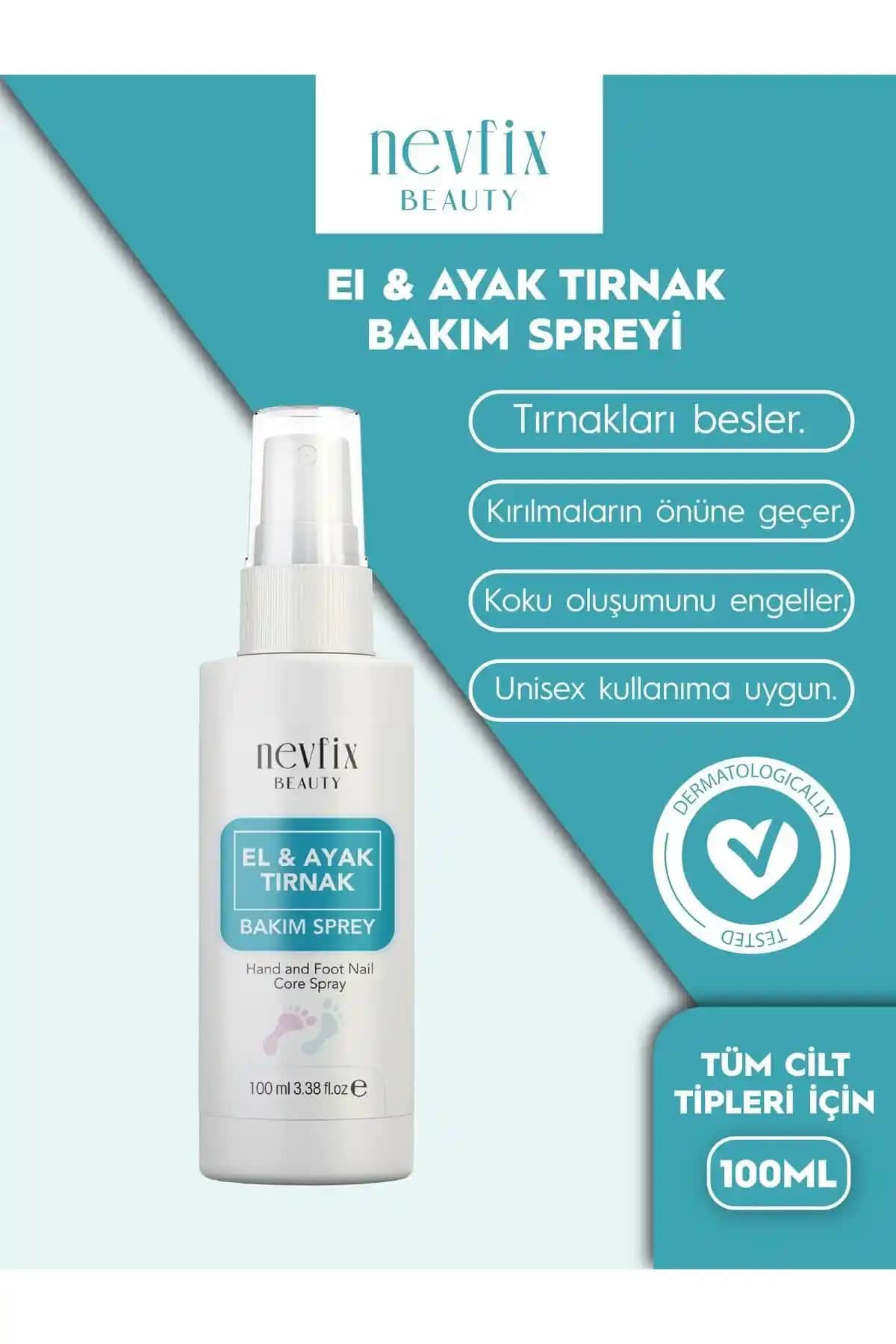 Nevfix Beauty El Ayak Tırnak Mantar Spreyi: Ayak Sağlığını Koruyan Ferahlatıcı Çözüm