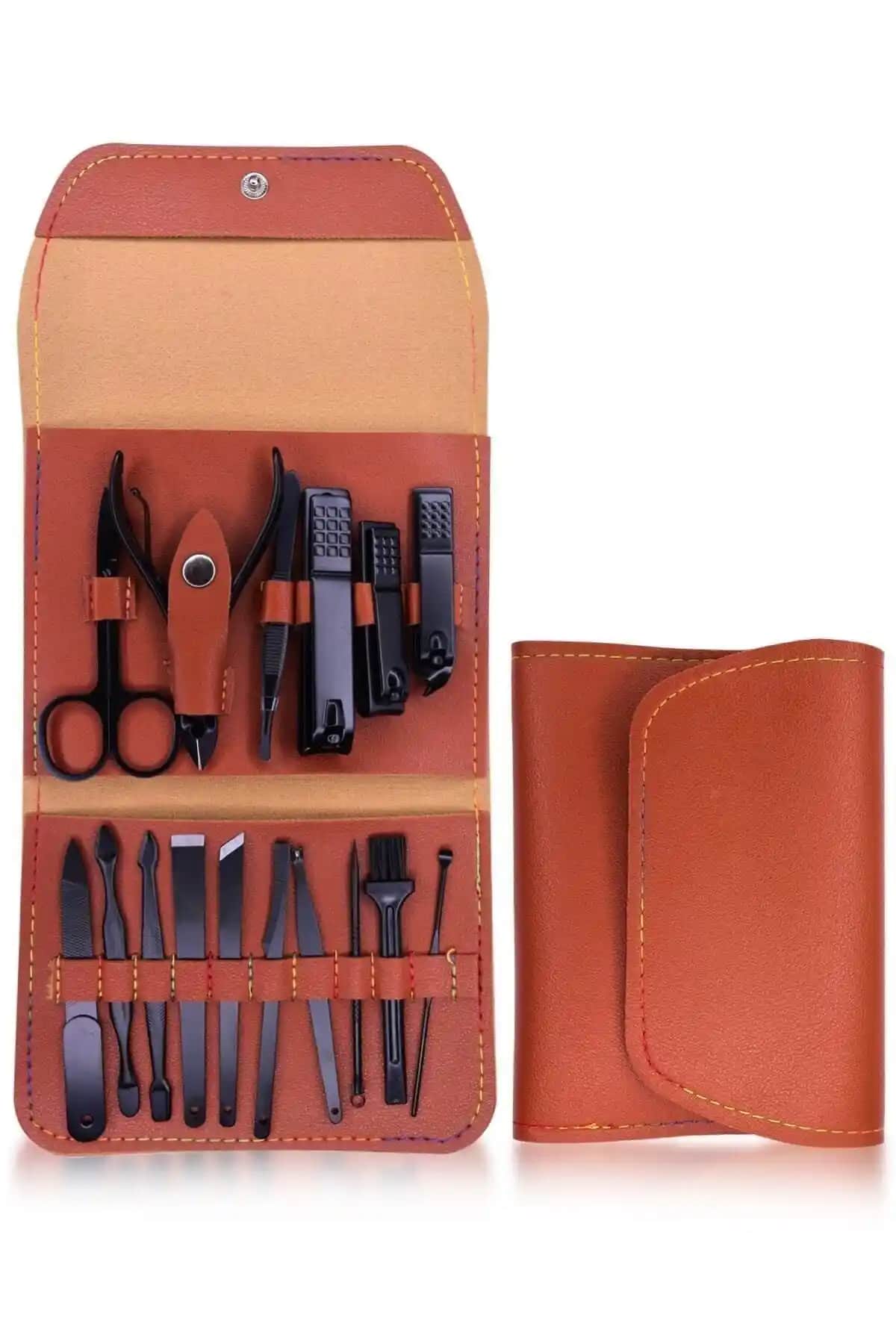 Müjgan Kahverengi Deri Çantalı 16 Parça Manikür Seti Detaylı İnceleme ve Kullanım Rehberi