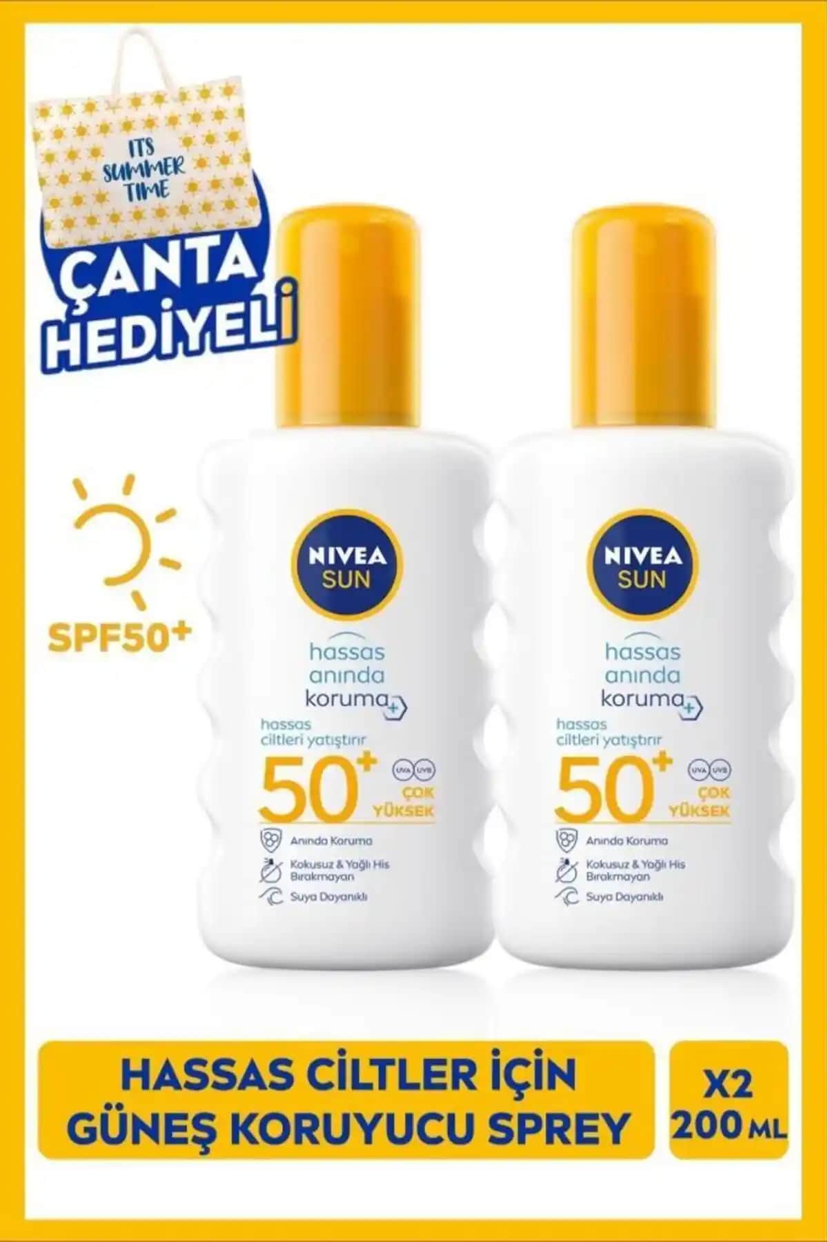 NIVEA Sun Hassas ve SPF50 Güneş Koruyucu Spreylerin Karşılaştırması ve Kullanım İpuçları