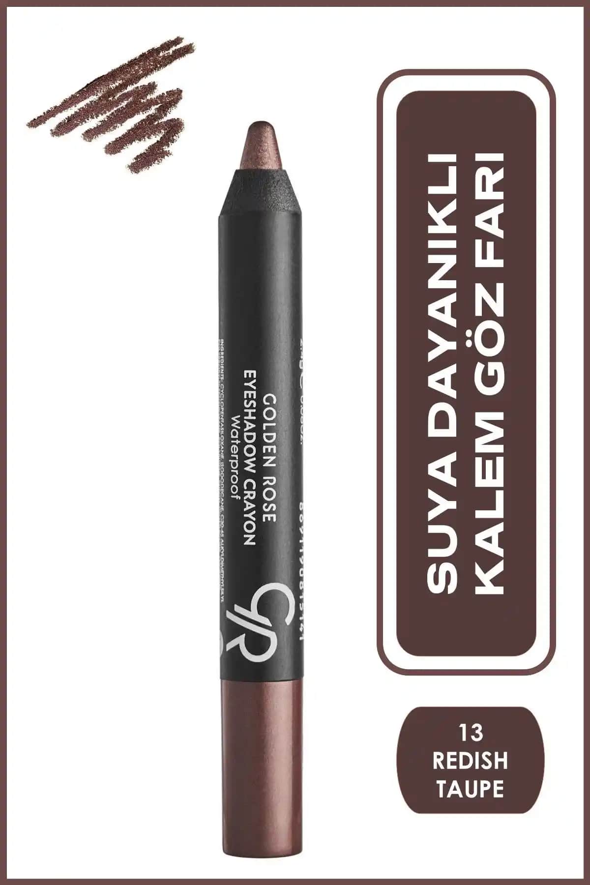 Golden Rose Waterproof Eyeshadow Crayon No 13 Reddish Taupe Göz Makyajı Kalemi