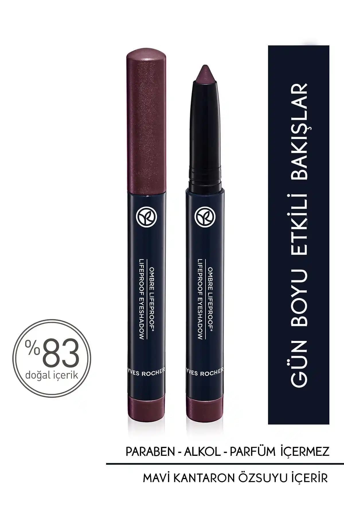 Yves Rocher Mürdüm Renkli Krem Dokulu Kalem Far - Günlük ve Özel Kullanım İçin