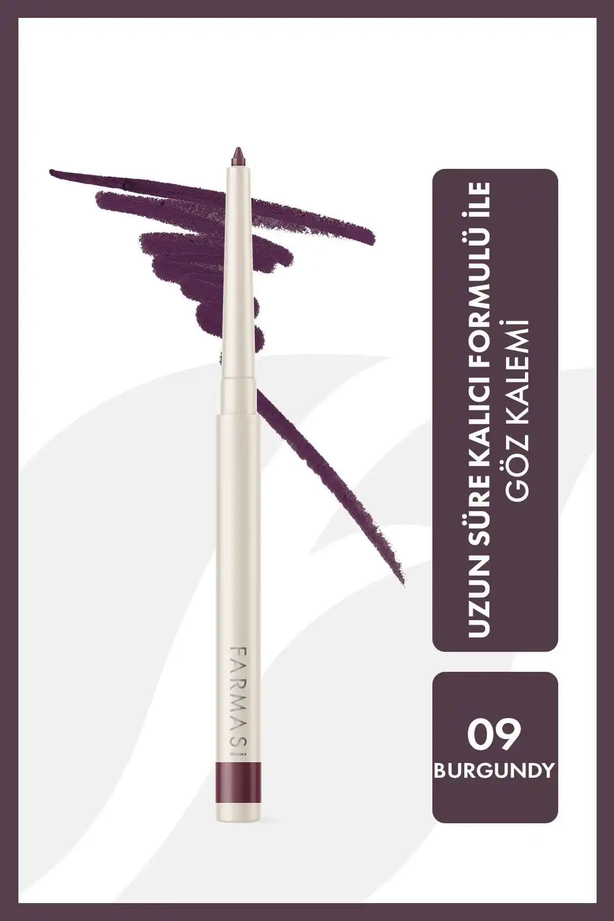 Farmasi Asansörlü Göz Kalemi 09 Burgundy: Yüksek Pigmentli, Suya Dayanıklı ve Kalıcı