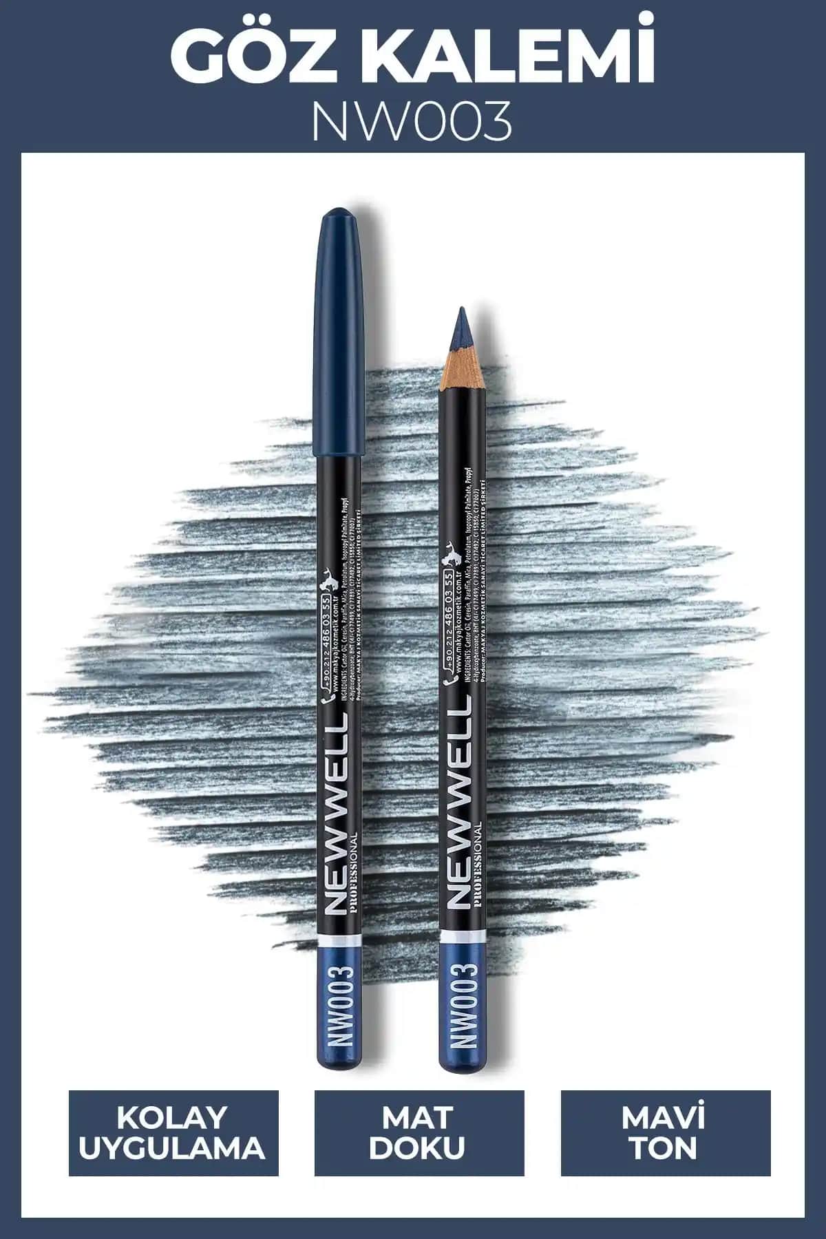New Well Göz Kalemi NW003: Kolay Uygulama ve Kalıcı Renklerle Günlük ve Özel Makyajlar