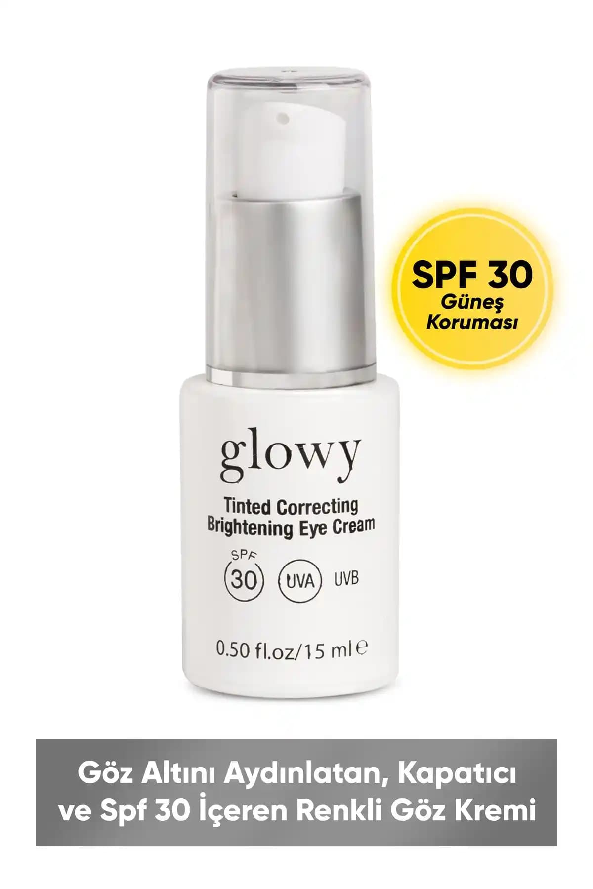 GLOWY Göz Altını Aydınlatan ve SPF30 İçeren Renkli Göz Kremi İncelemesi