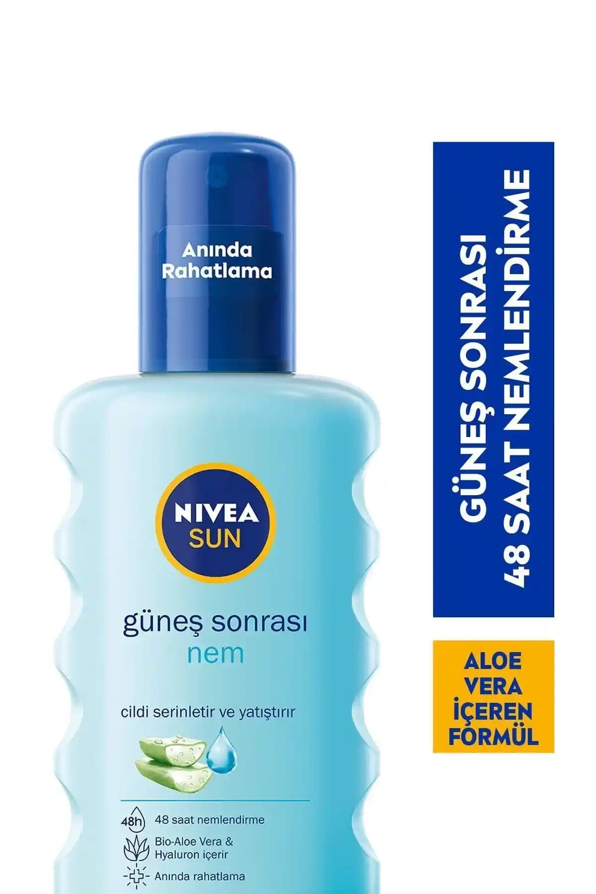 NIVEA Sun Güneş Sonrası Nemlendirici Sprey: Doğal ve Hafif Rahatlatıcı Bakım