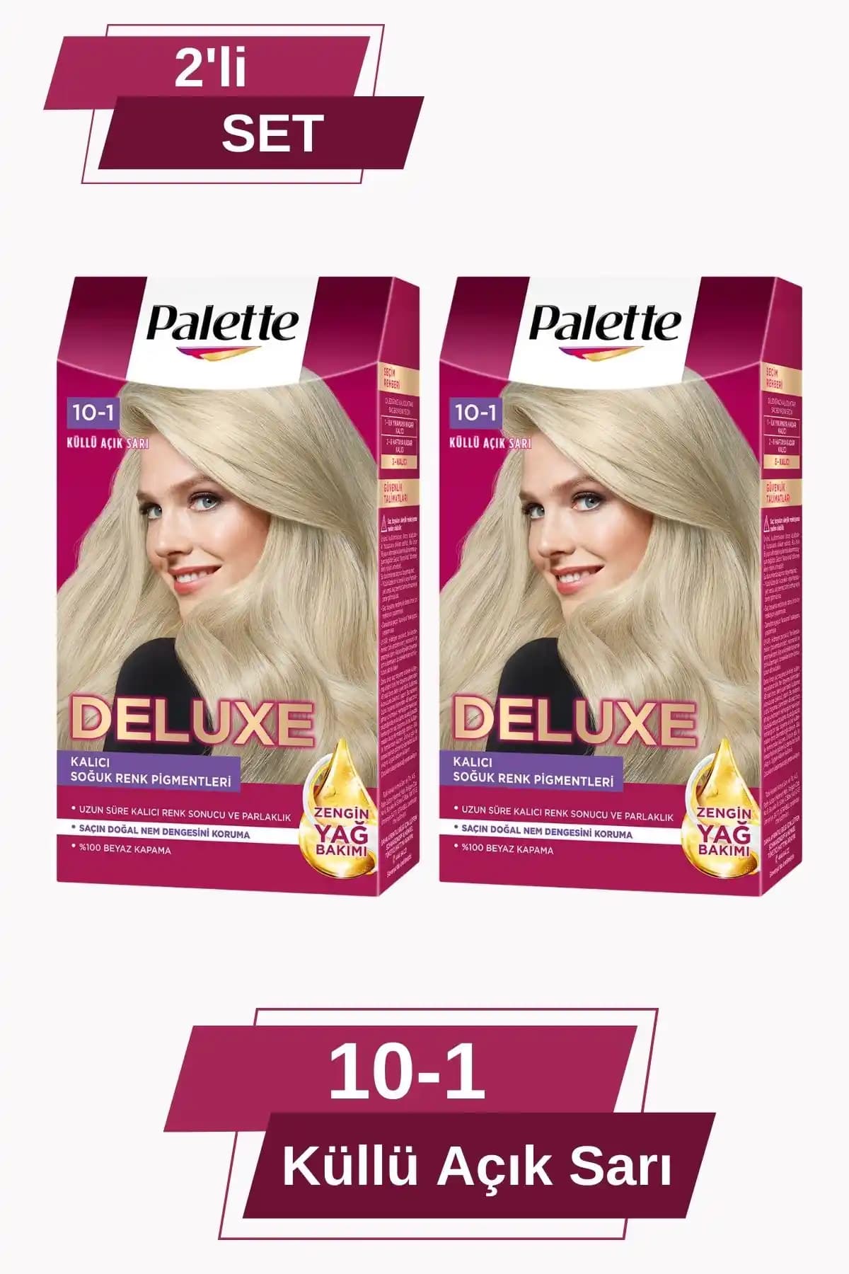 Palette Deluxe 10-1 ve Palette Göz Alıcı Renkler 10-1 Küllü Açık Sarı Ürün Karşılaştırması