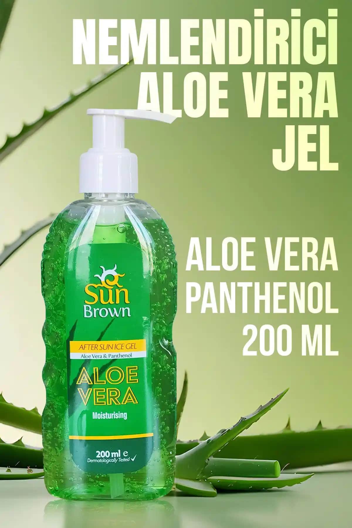 Sun Brown Güneş Sonrası Serinletici Aloe Vera Jel: Yüksek Koruma ve Nemlendirme Özelliği
