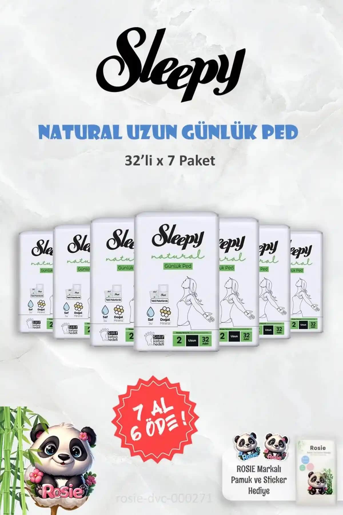 Sleepy Natural Ultra Hassas Günlük Ped ve Rosie Bebek Temizleme Pamuğu İncelemesi