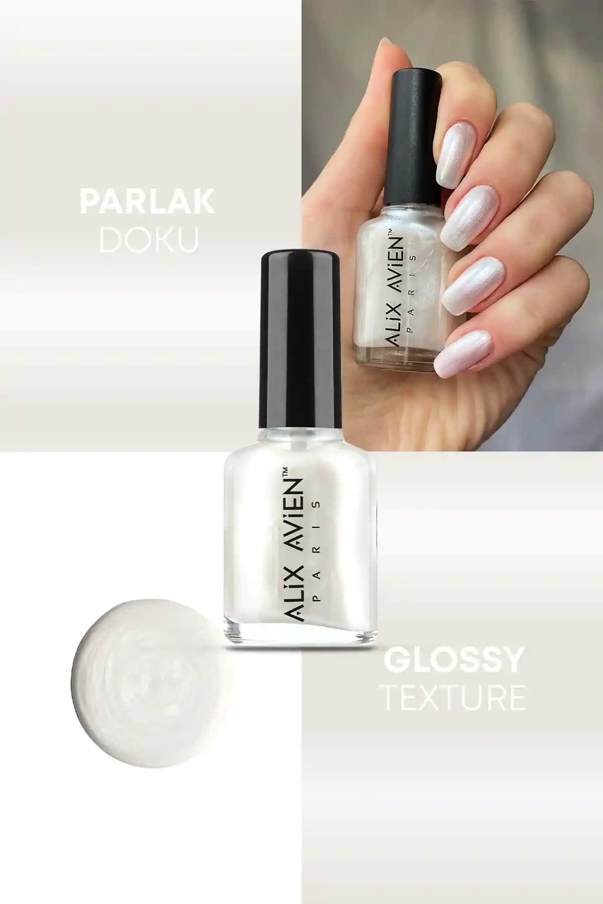 Alix Avien Sedefli Beyaz Oje ve Mara Queen Series Oje Karşılaştırması