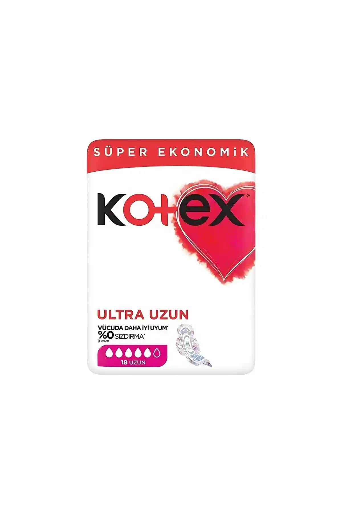 Kotex Ultra Quadro Süper Eko Uzun Hijyenik Ped Günlük Kullanım İçin Güvenilir ve Çevre Dostu Seçenek